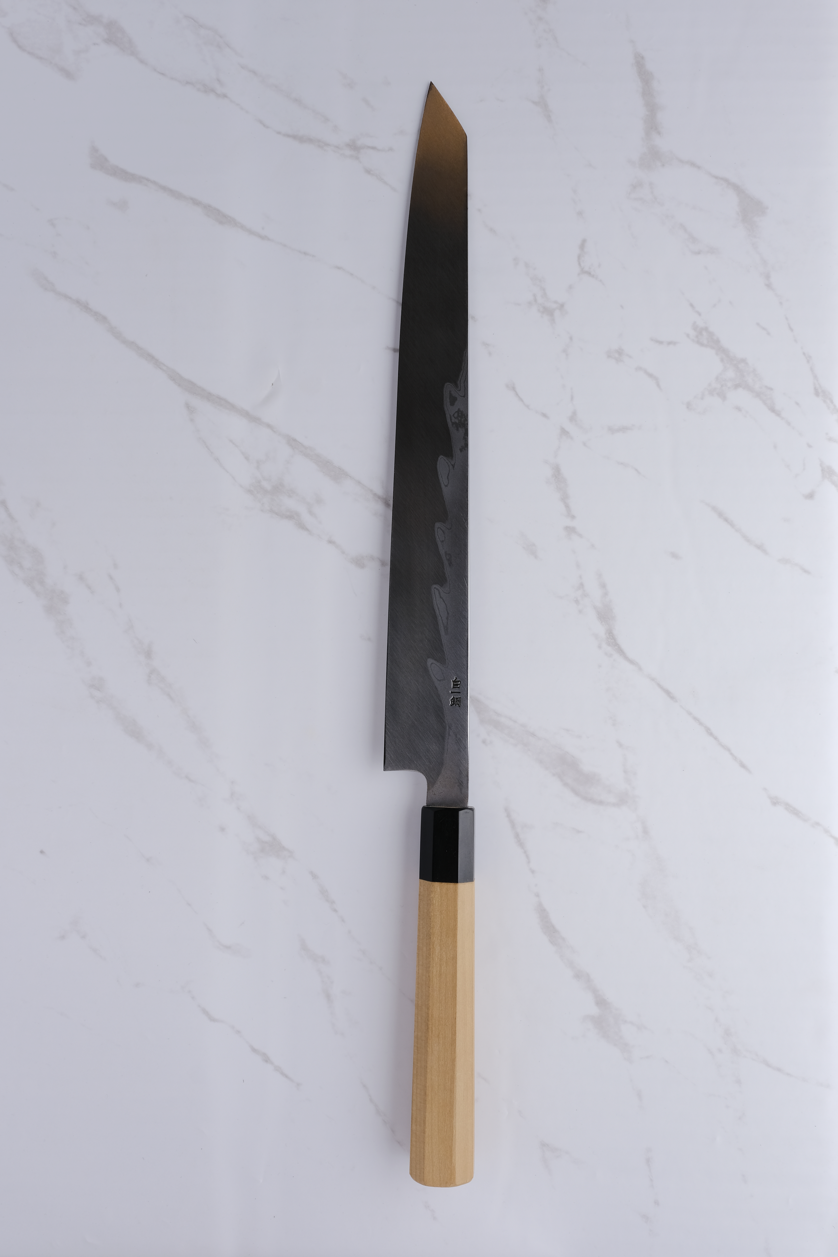 Sakai Kikumori 300mm. Kiritsuke Yanagiba Damast – Weiß #1