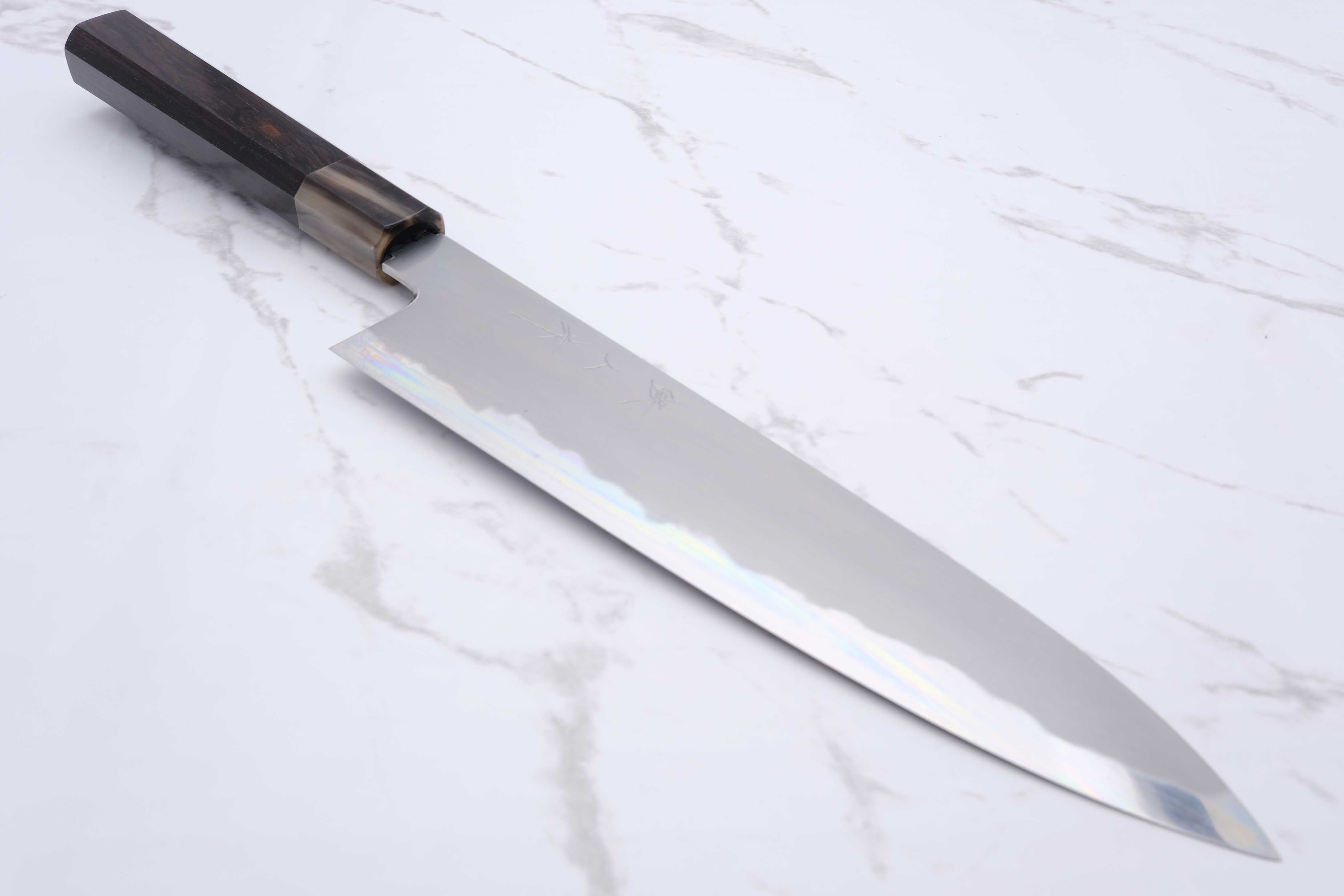 Tetsujin Hamono Blau #2 210mm. Gyuto – Ebenholz