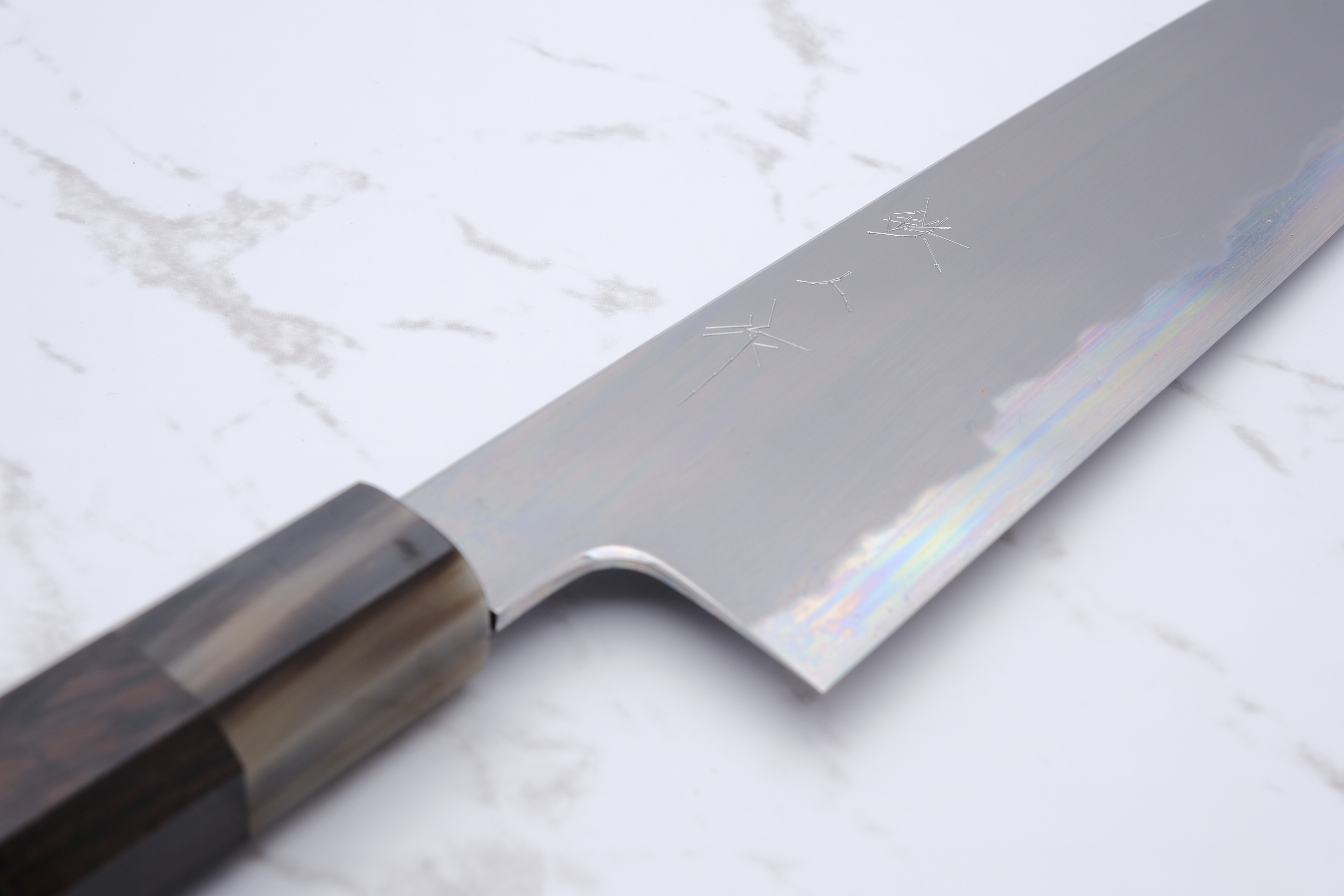 Tetsujin Hamono Blau #2 210mm. Gyuto – Ebenholz