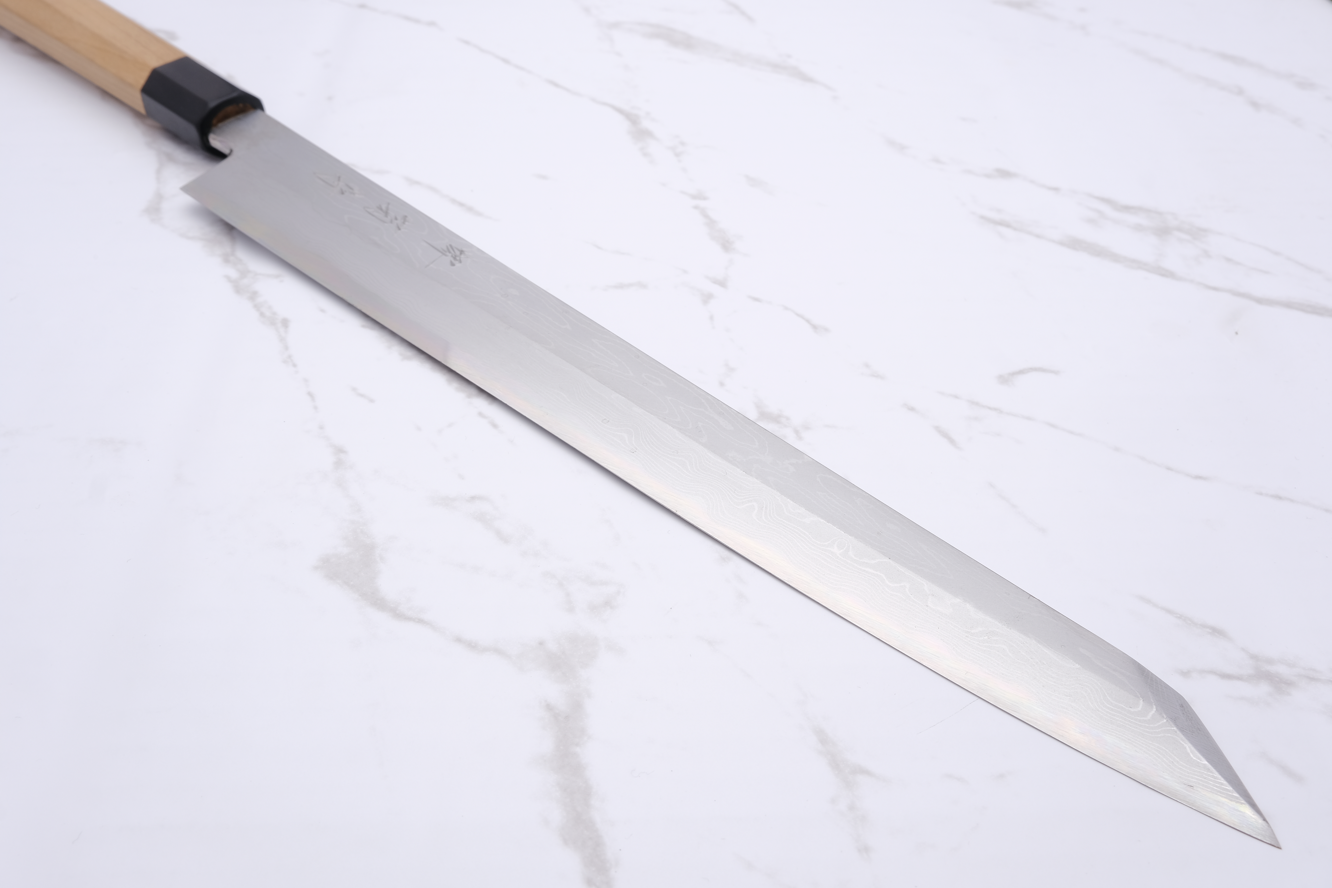 Sakai Kikumori 300mm. Kiritsuke Yanagiba Damast – Weiß #1