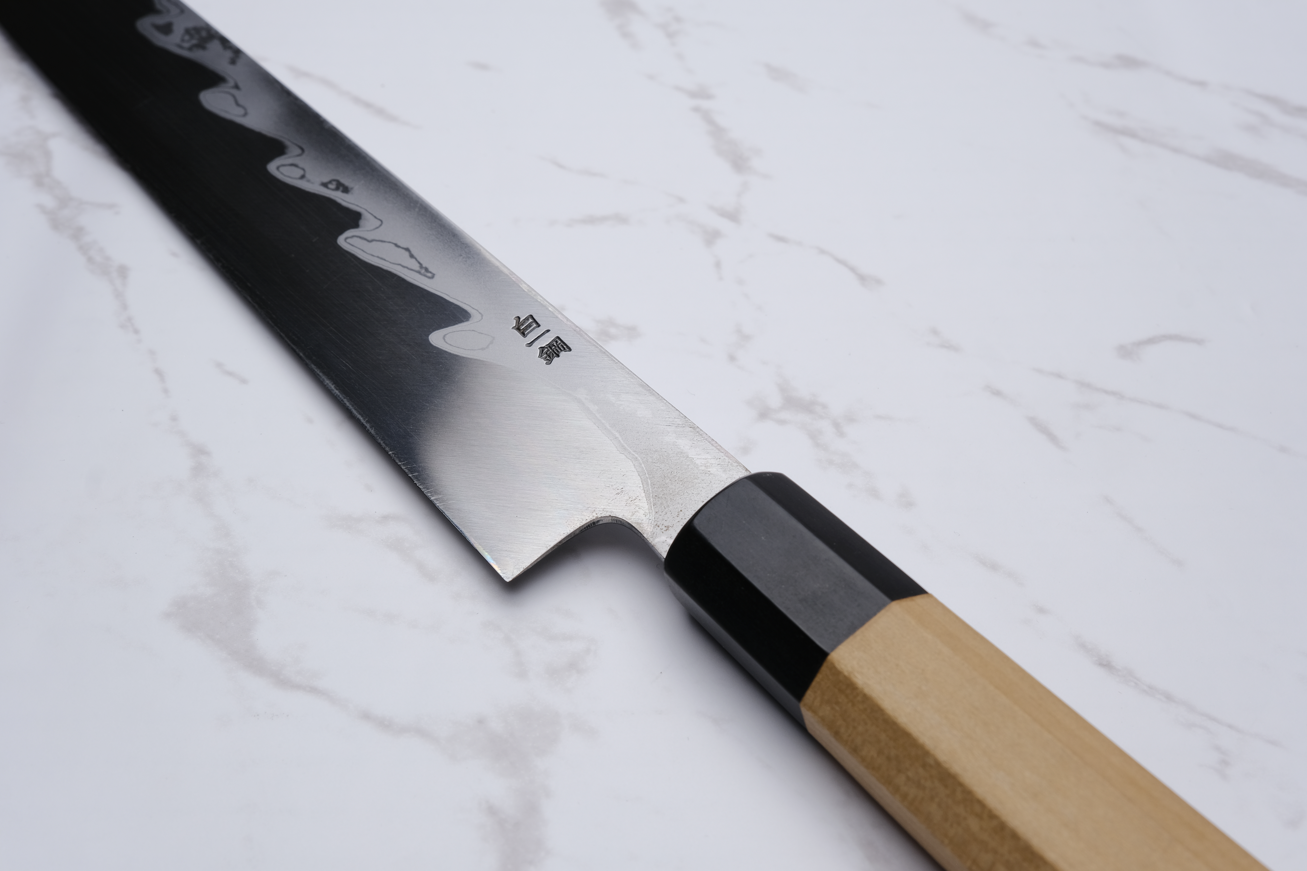 Sakai Kikumori 300mm. Kiritsuke Yanagiba Damast – Weiß #1