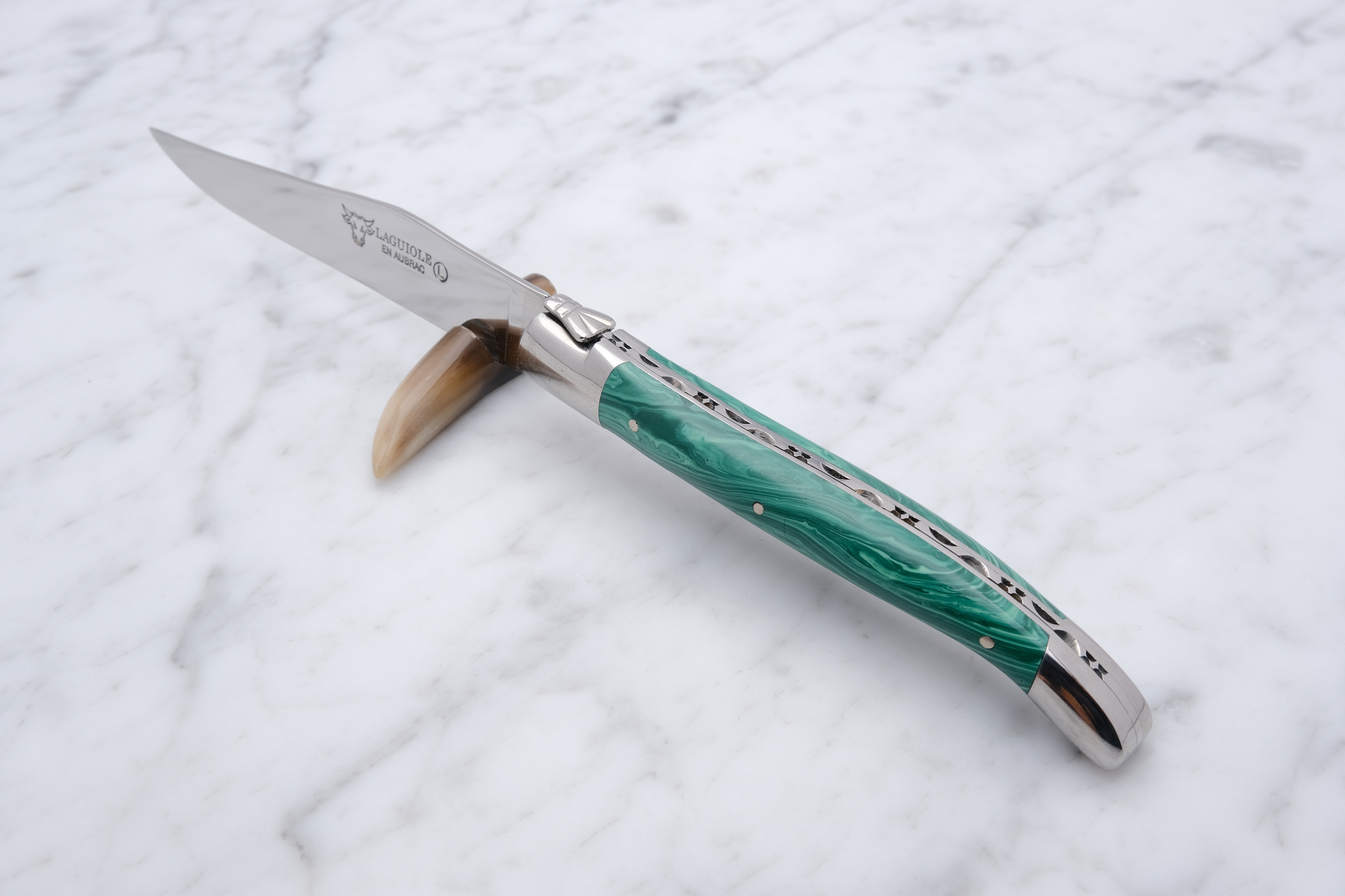 Steakkniv - Malachite