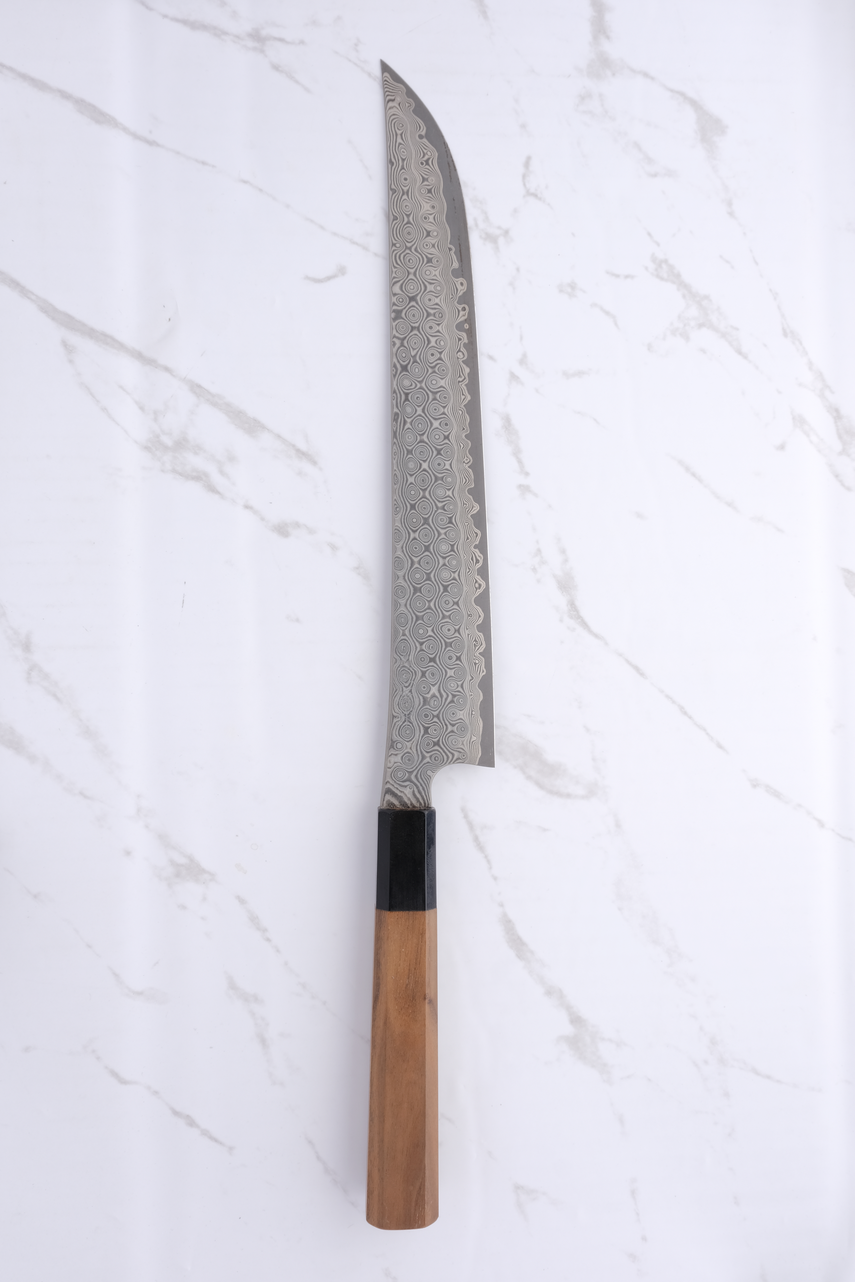 Nigara Kurozome SG2 270mm Sakimaru Sujihiki -Walnut