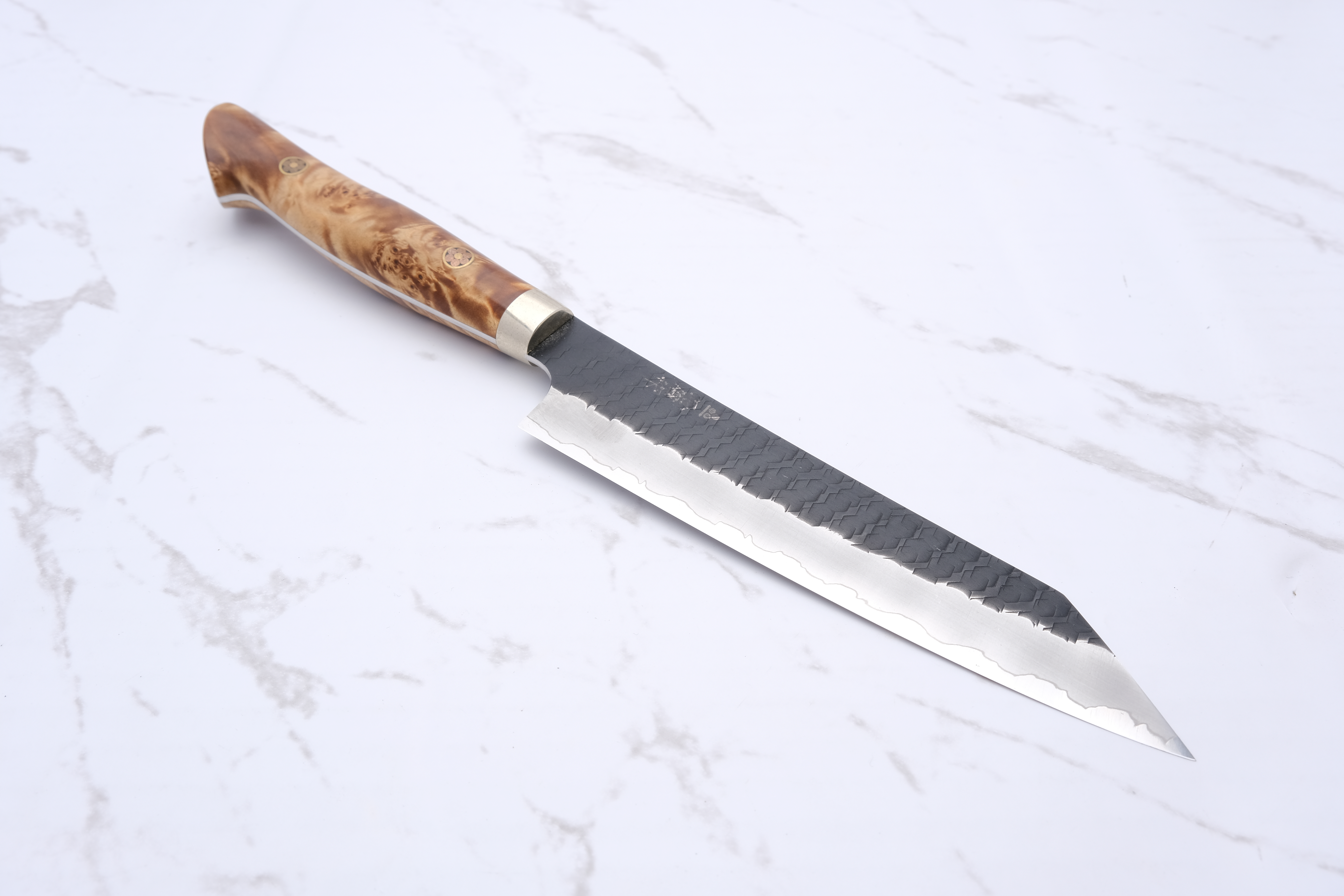 Nigara Hamono 150mm Petty K-Tip SG2 Kuroichi Western Maple