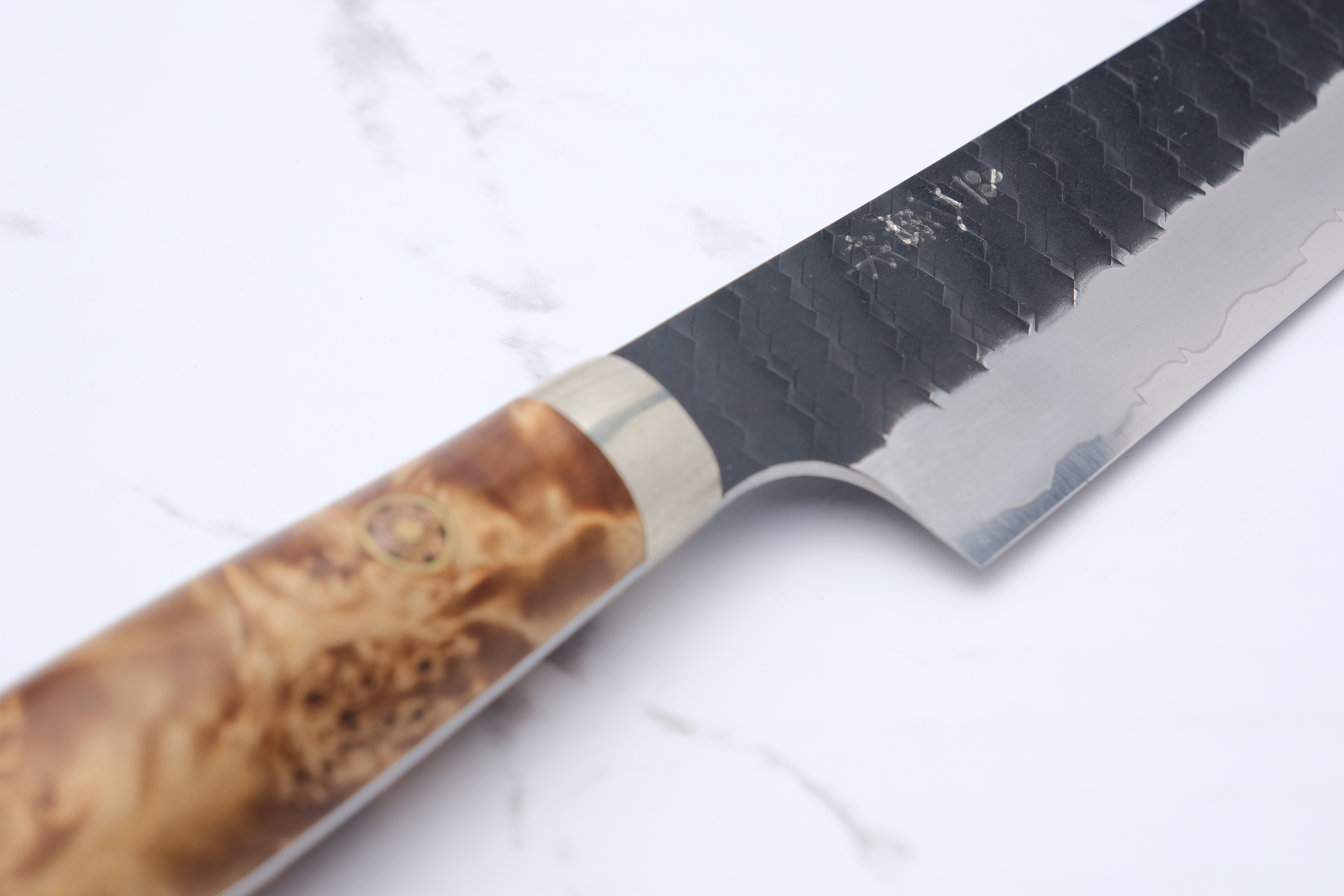 Nigara Hamono 150mm Petty K-Tip SG2 Kuroichi Western Maple