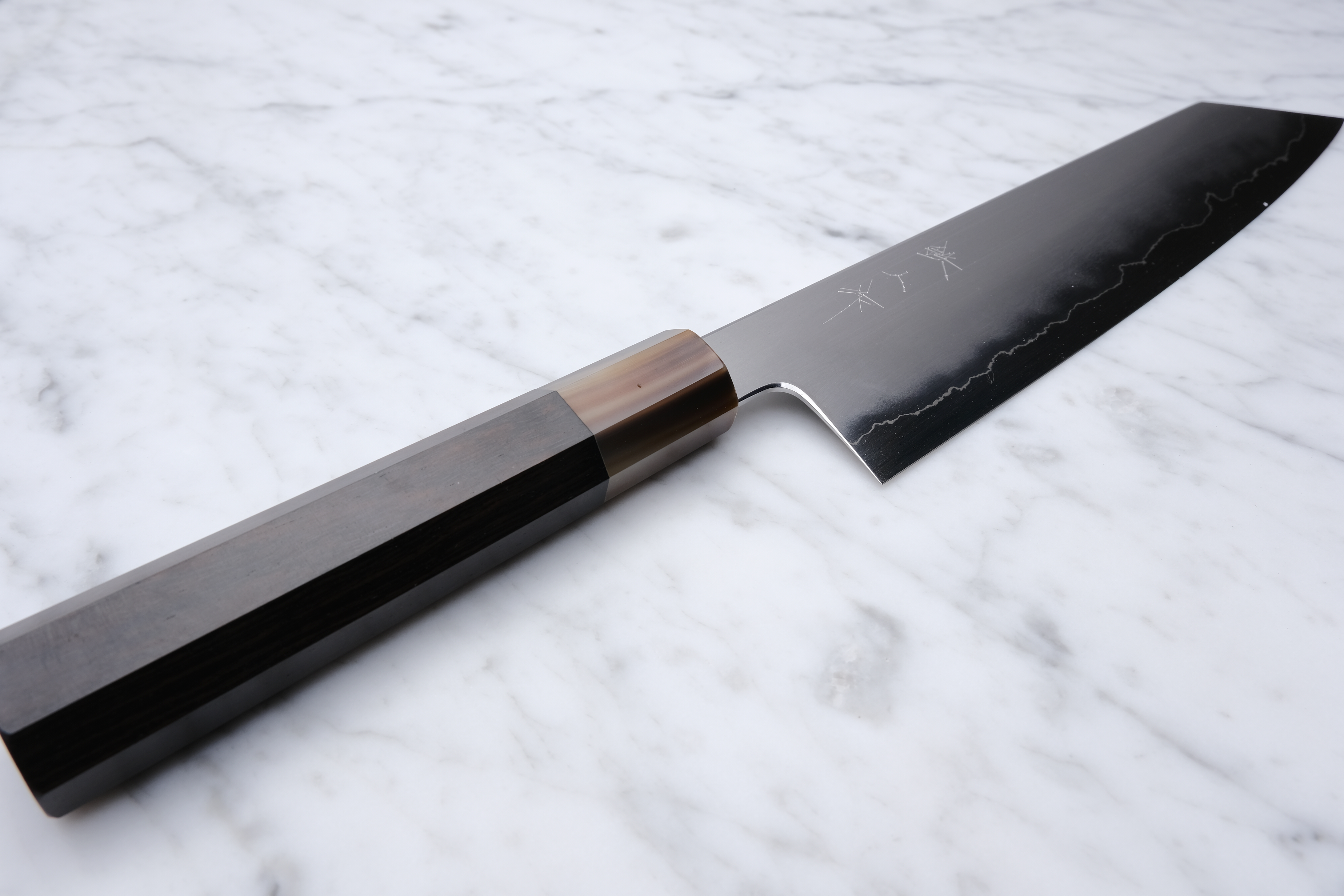 Tetsujin Hamono Kasumi Ginsan 240mm K-Tip Gyuto - Ebony