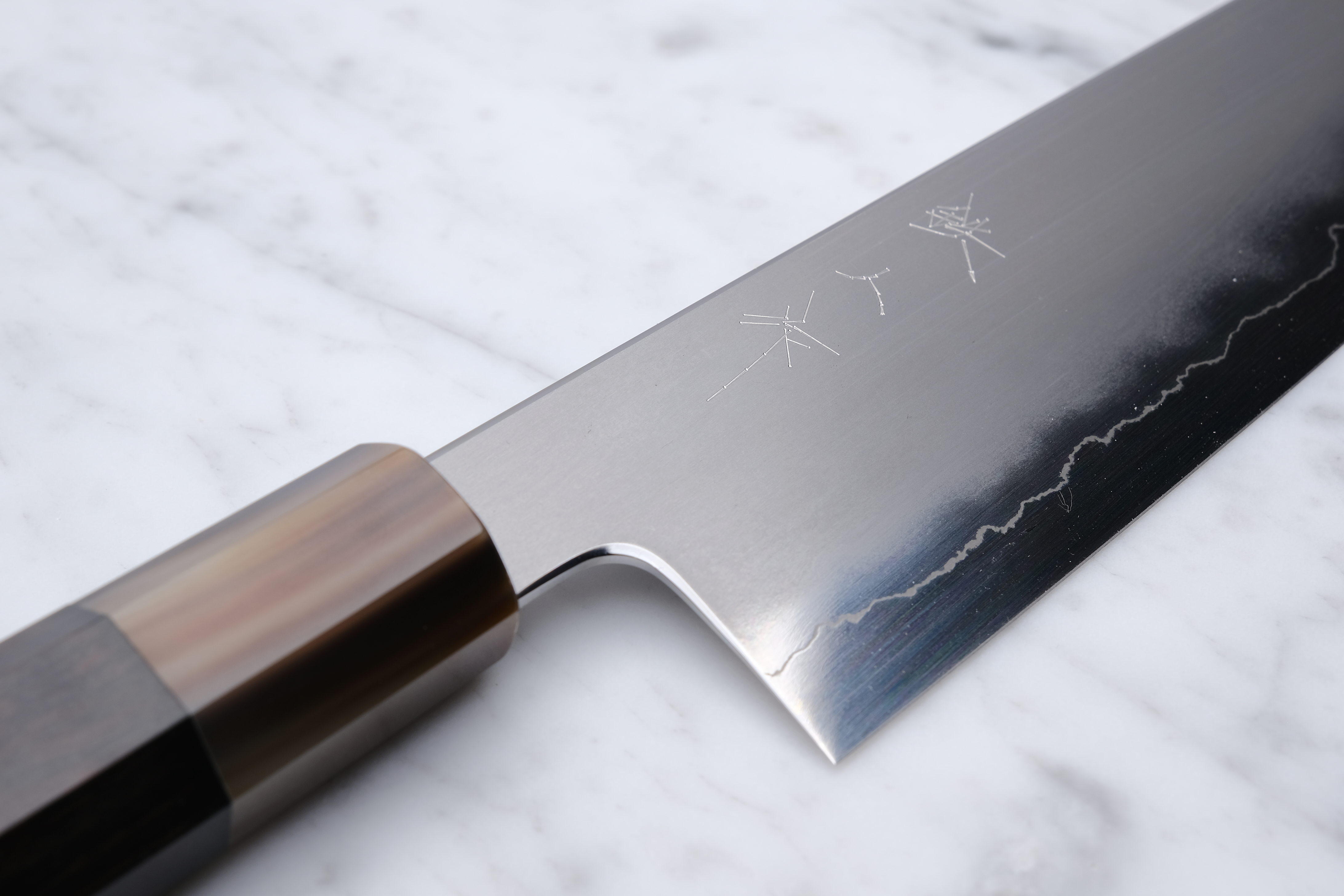 Tetsujin Hamono Kasumi Ginsan 240mm K-Tip Gyuto - Ebony