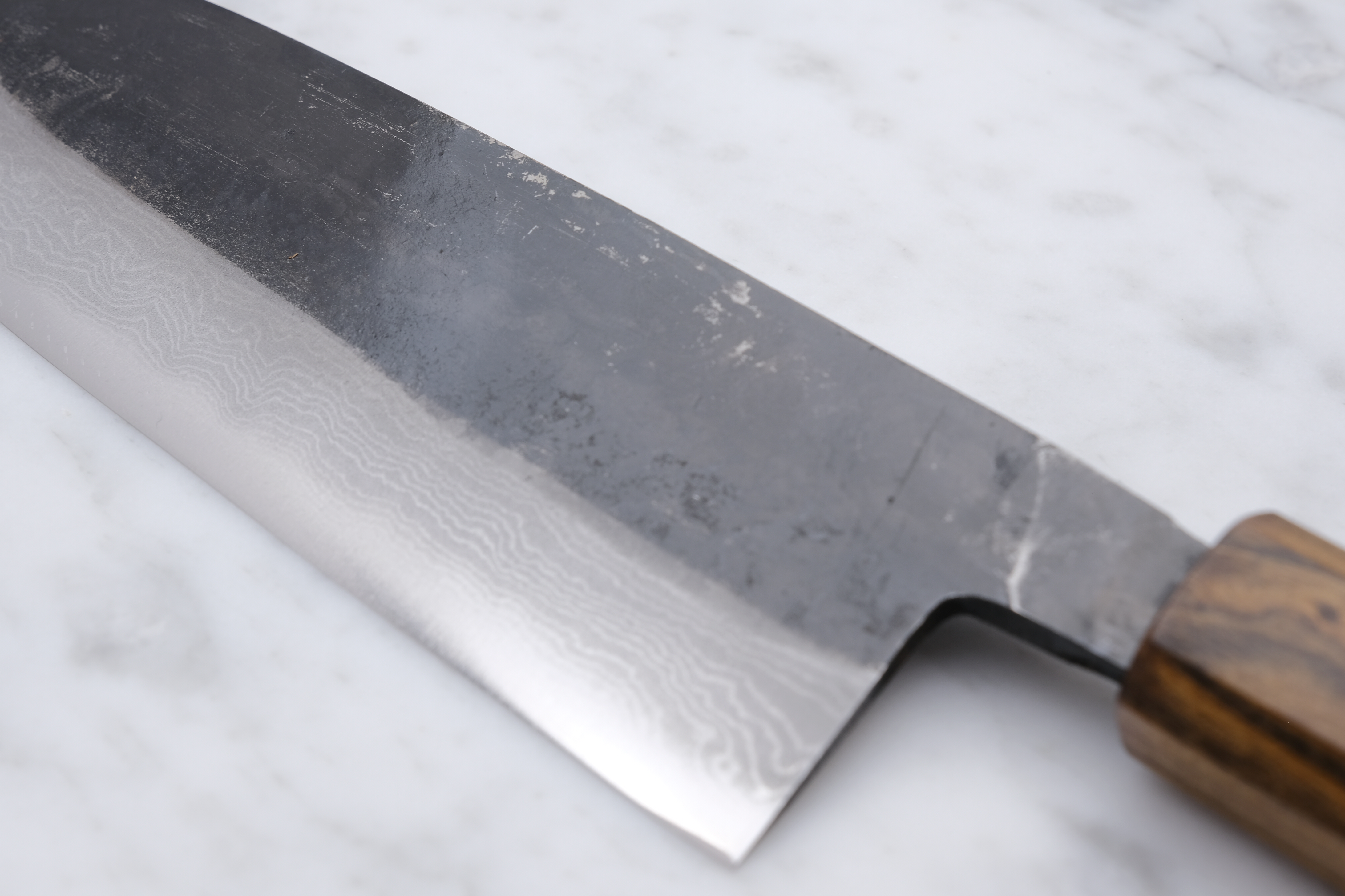 Hatsukokoro Shikkoku 165 mm Santoku - Aogami 2