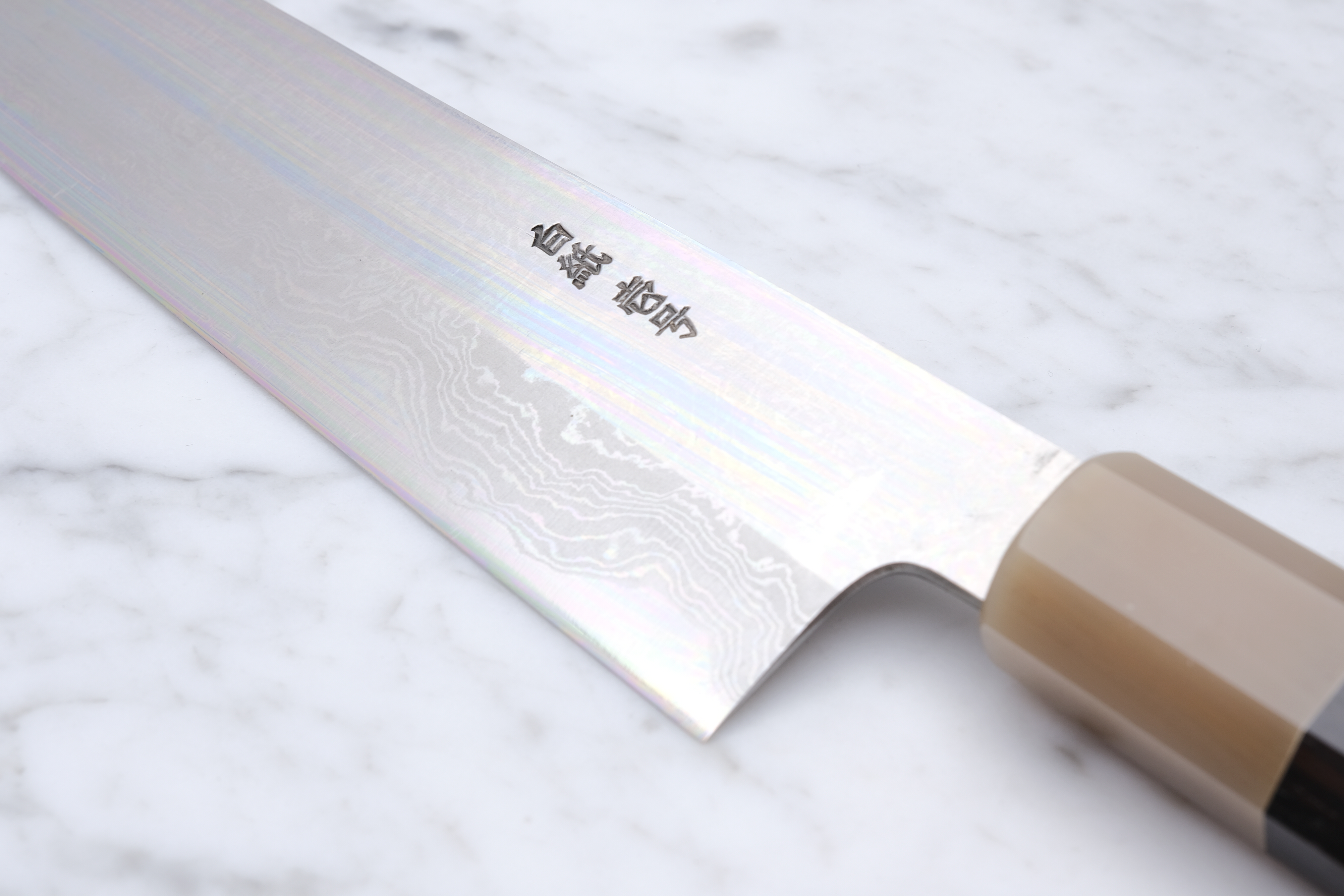 Yoshikazu Tanaka 240 mm Kiritsuke Gyuto White-1 - Ebony