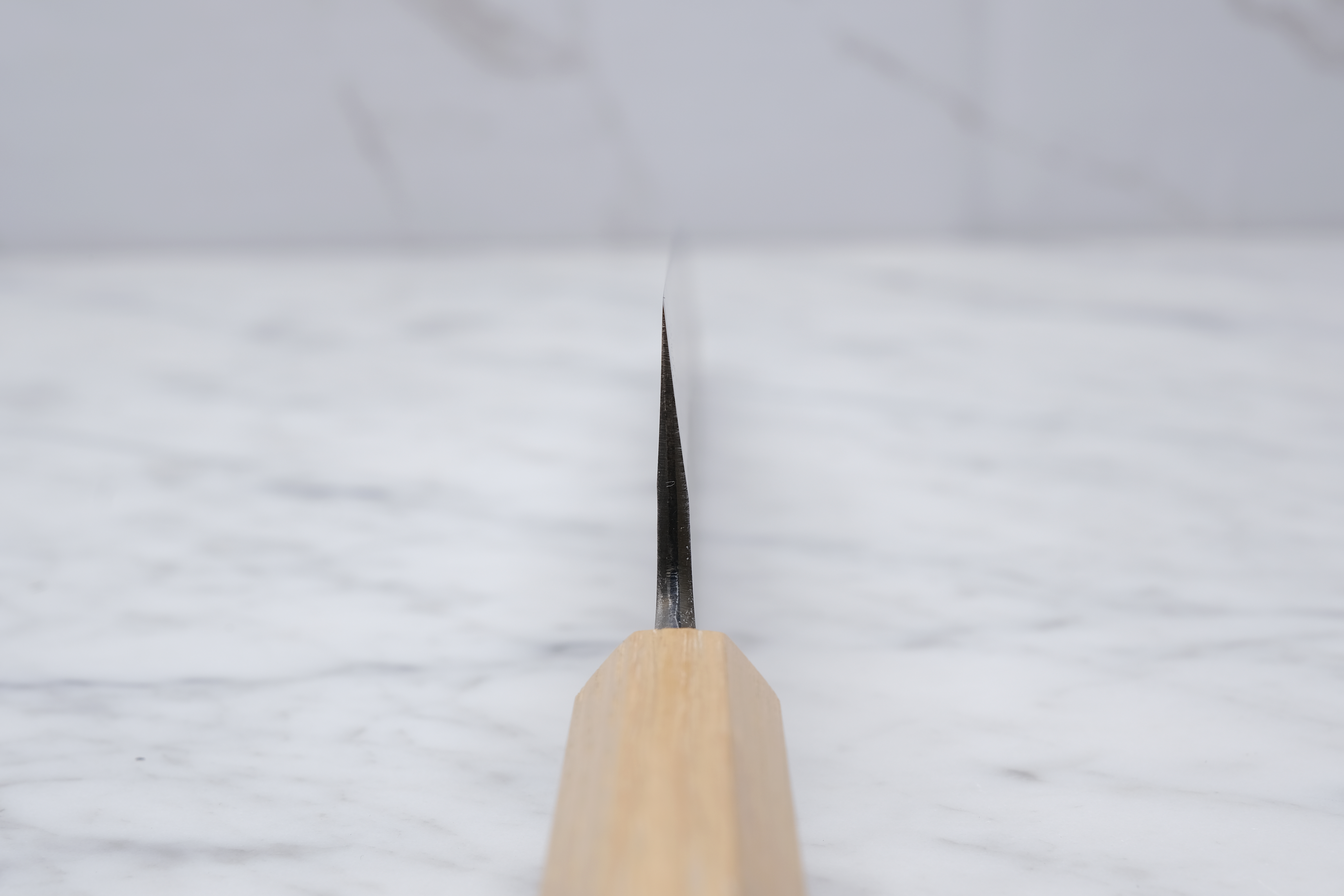Foodgear Hamono 240 mm Gyuto - Blue 2 Stainless Clad - Chestnut handle
