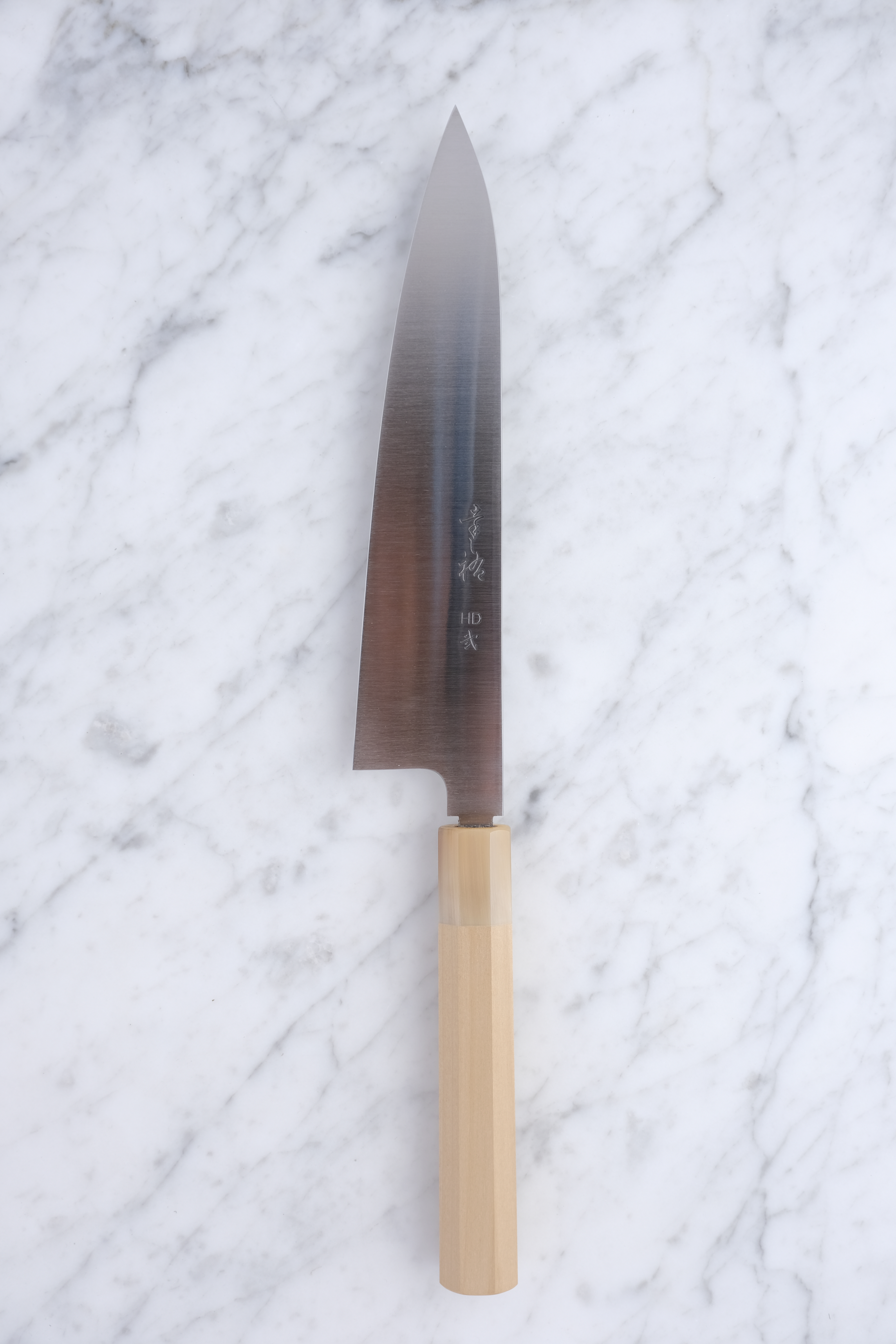 Konosuke HD2 225 mm Gyuto - Ho Wood & Marble Ferrule