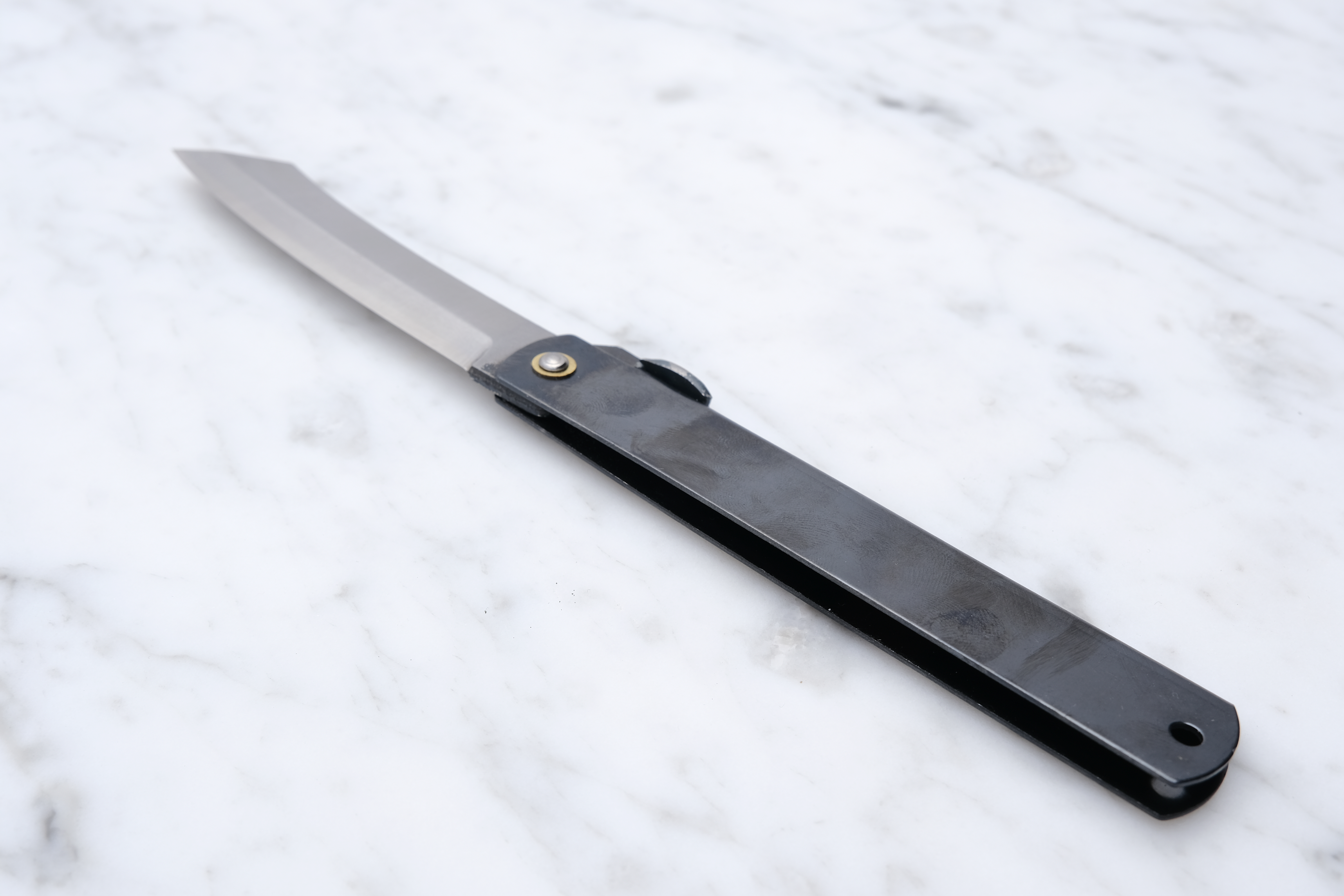 Higonokami 120mm 3 lags SK stål - Sort