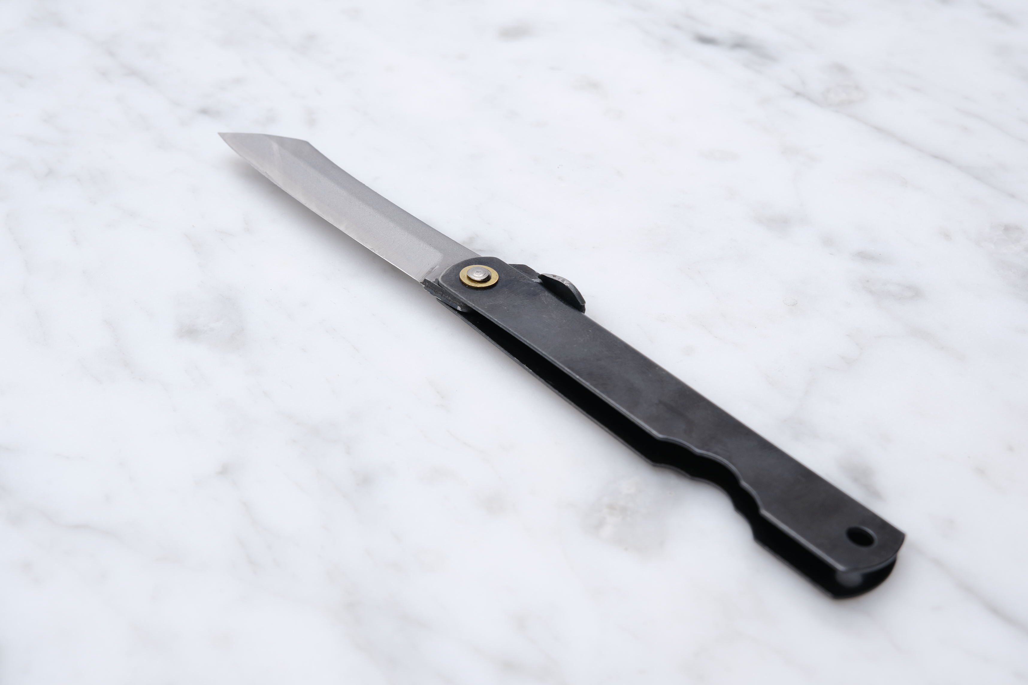 Higonokami 90mm 3 lags SK Stål - Sort