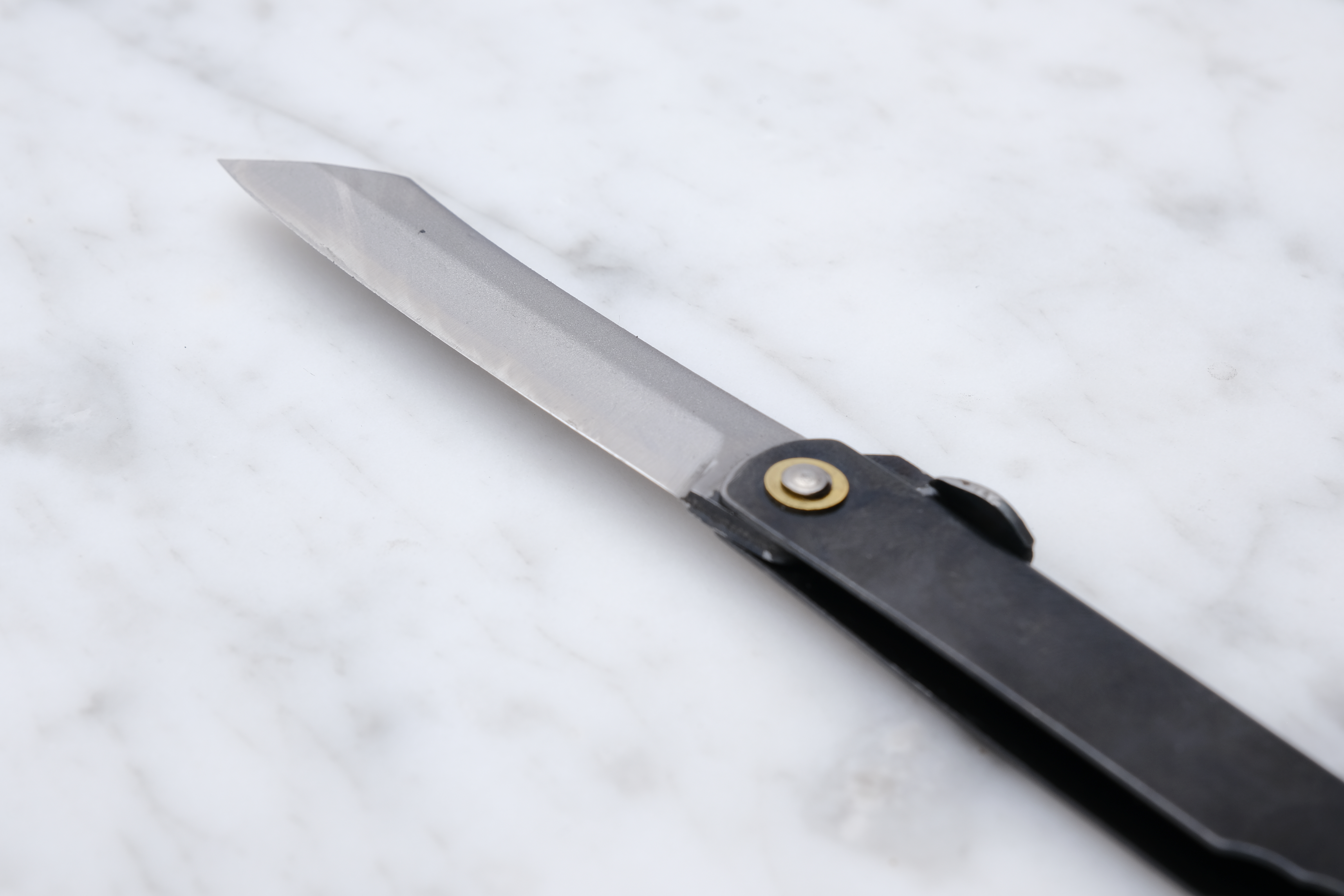Higonokami 90mm 3 lags SK Stål - Sort