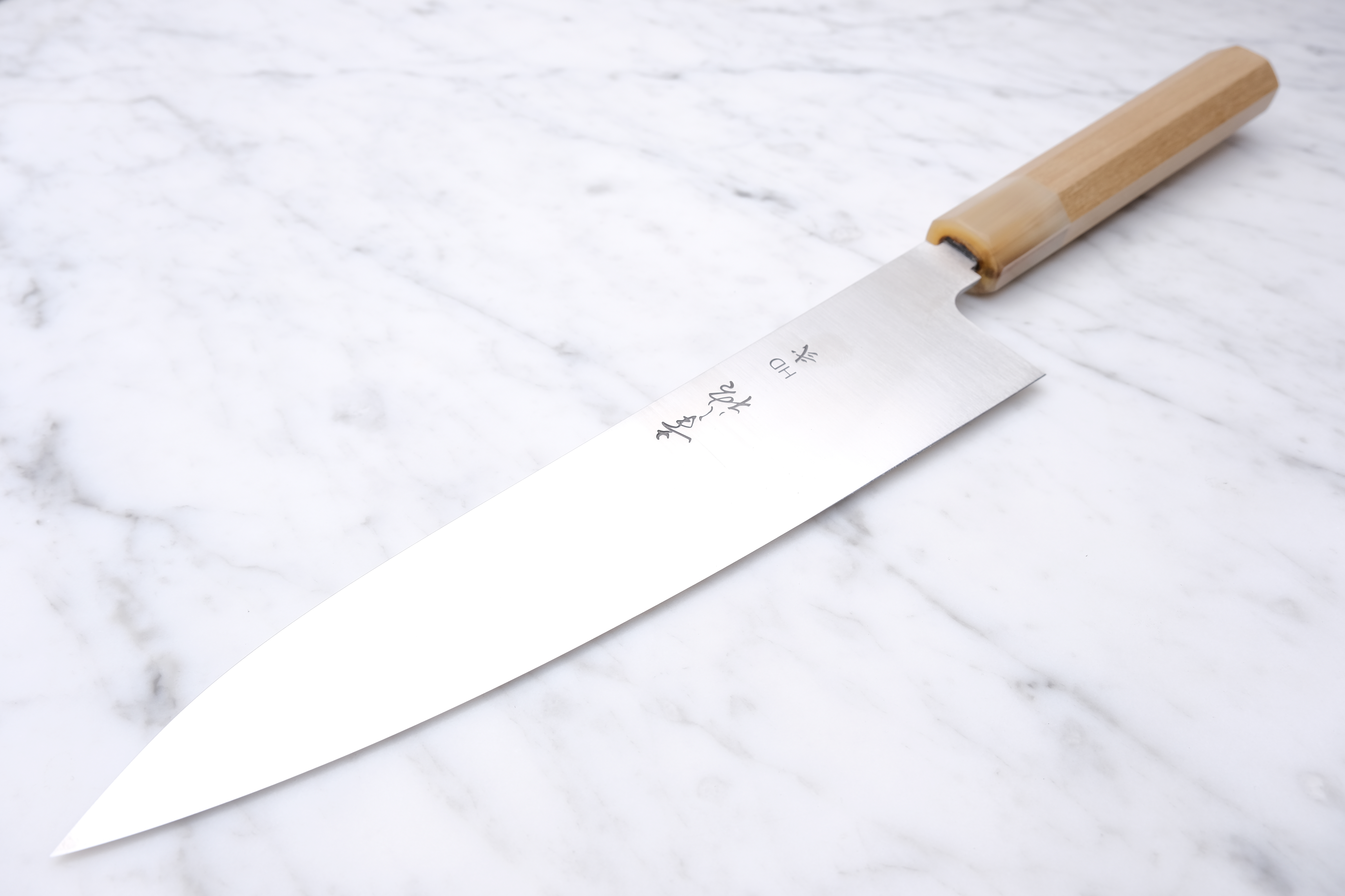 Konosuke HD2 225 mm Gyuto - Ho Wood & Marble Ferrule
