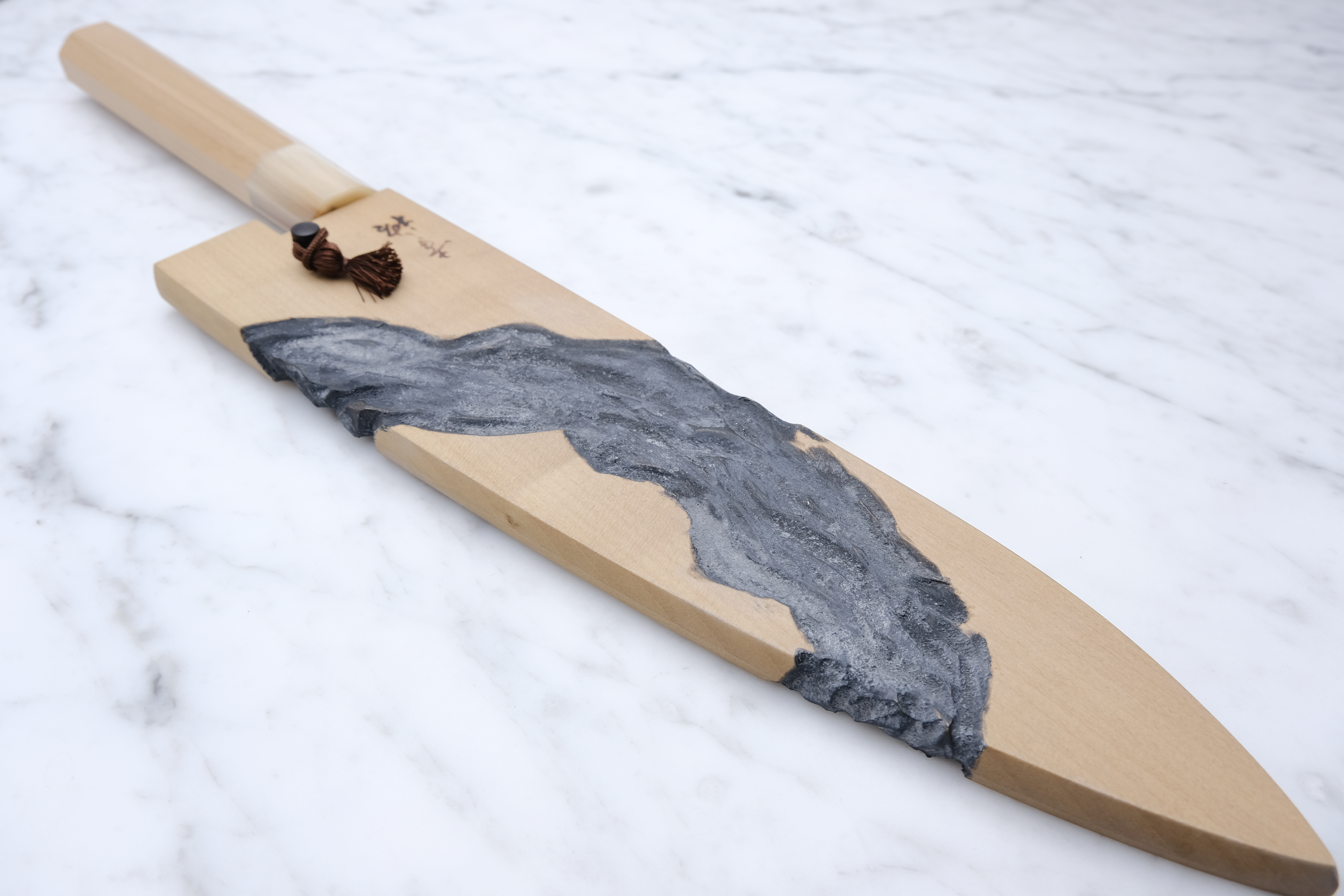 Konosuke HD2 225 mm Gyuto - Ho Wood & Marble Ferrule