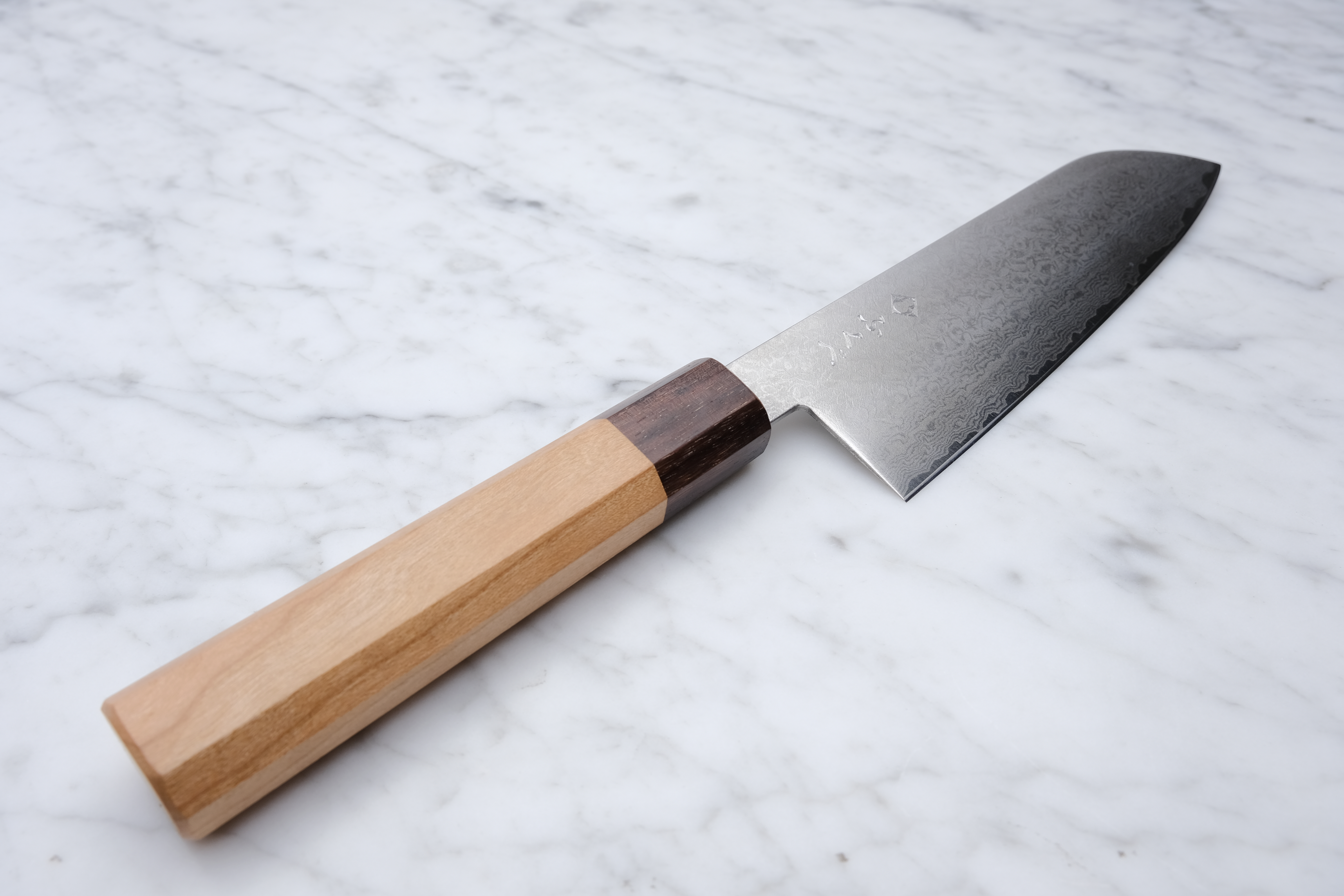 Fukube Kaji 165mm Santoku - Damascus VG-10