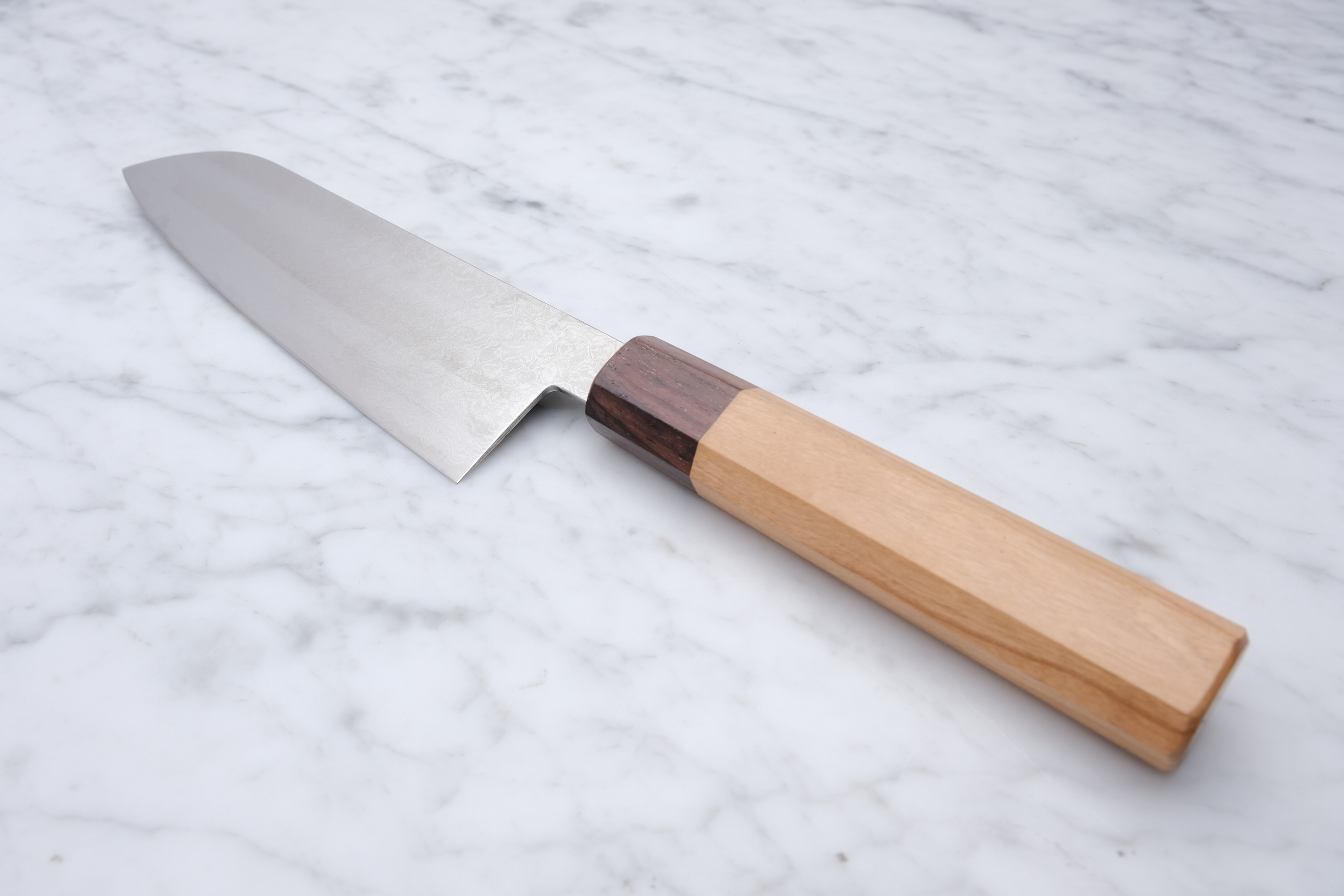 Fukube Kaji 165mm Santoku - Damascus VG-10