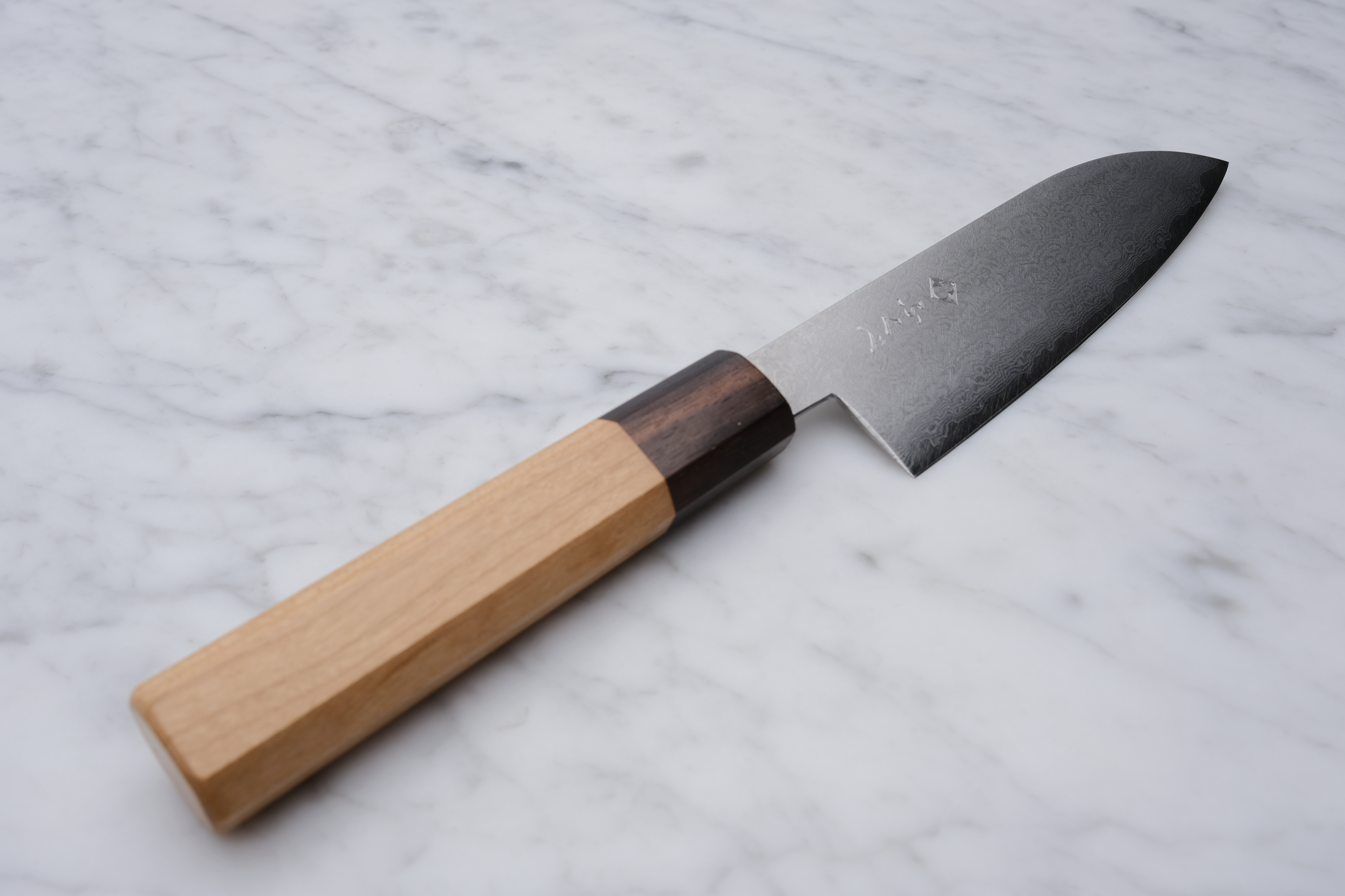 Fukube Kaji 130mm Santoku - Damascus VG-10