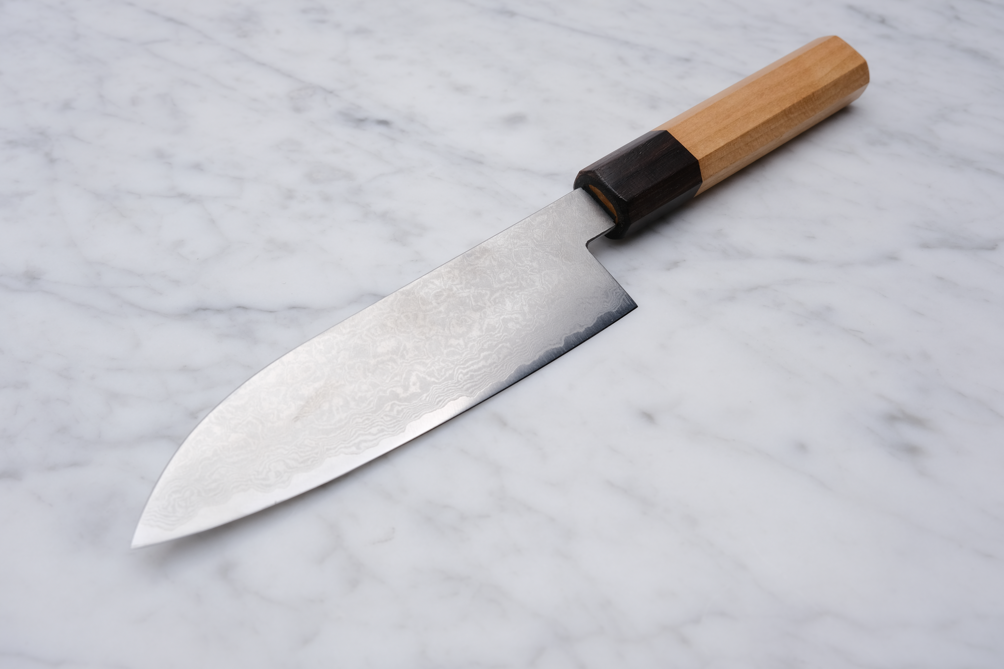 Fukube Kaji 130mm Santoku - Damascus VG-10