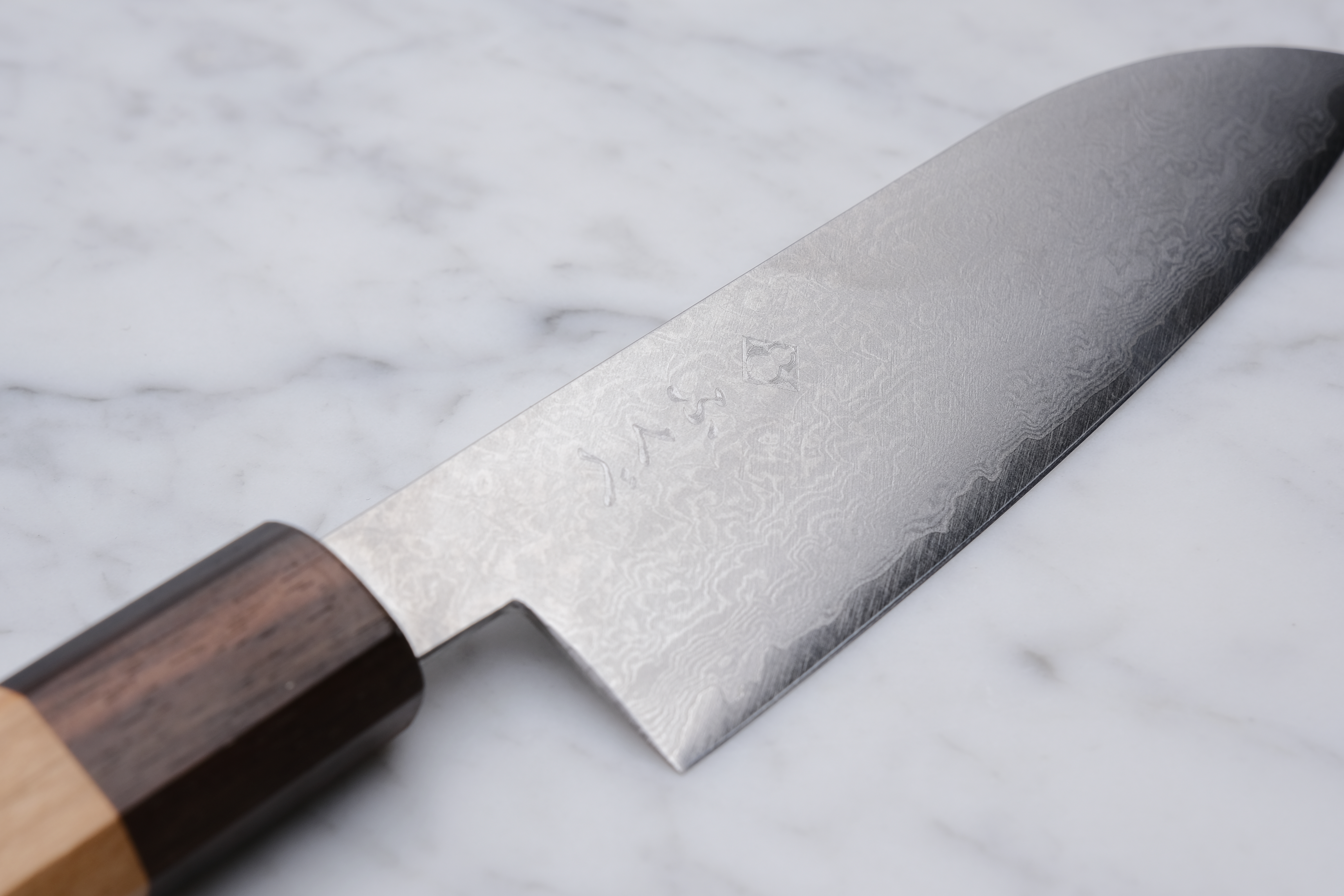 Fukube Kaji 130mm Santoku - Damascus VG-10