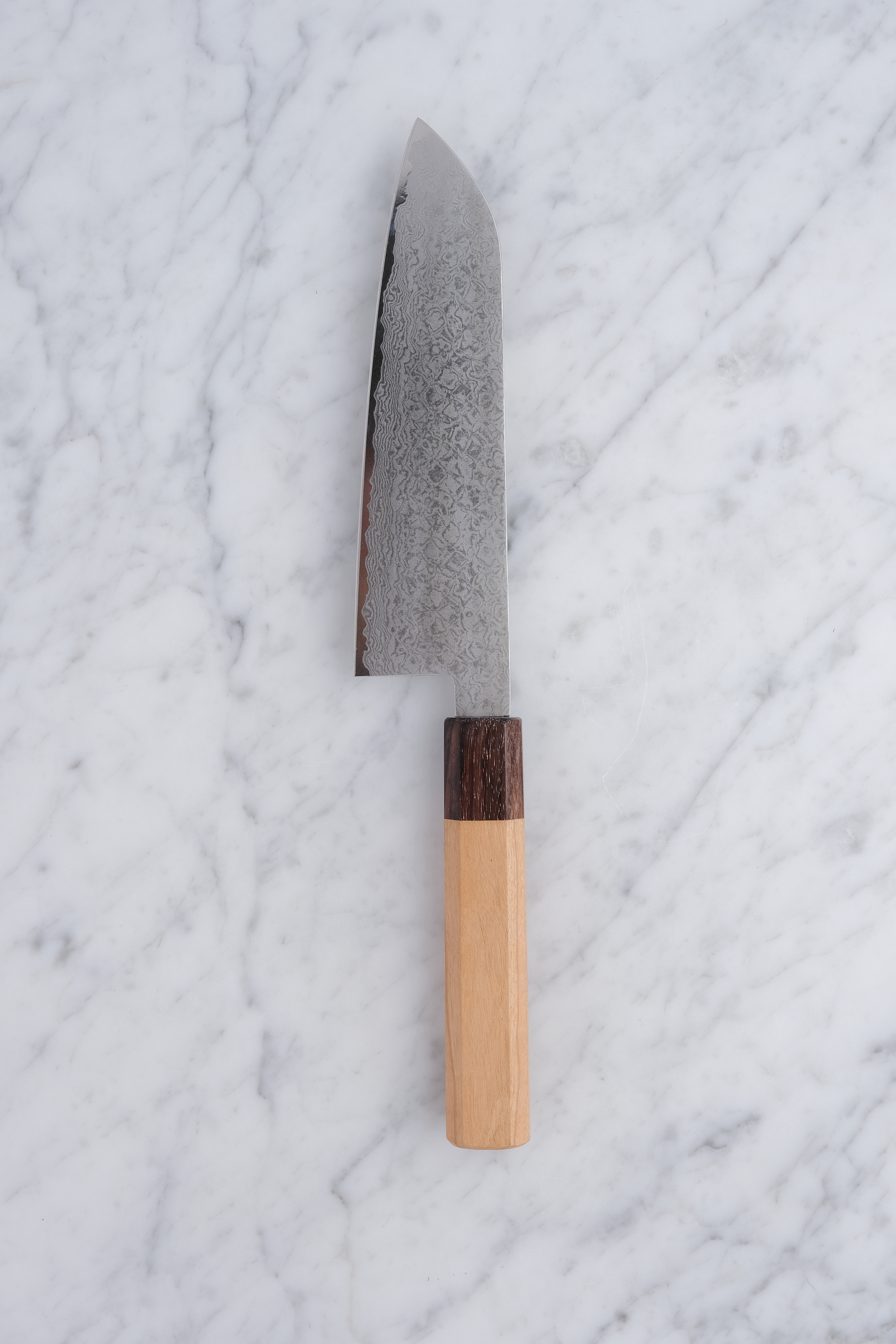 Fukube Kaji 165mm Santoku - Damascus VG-10