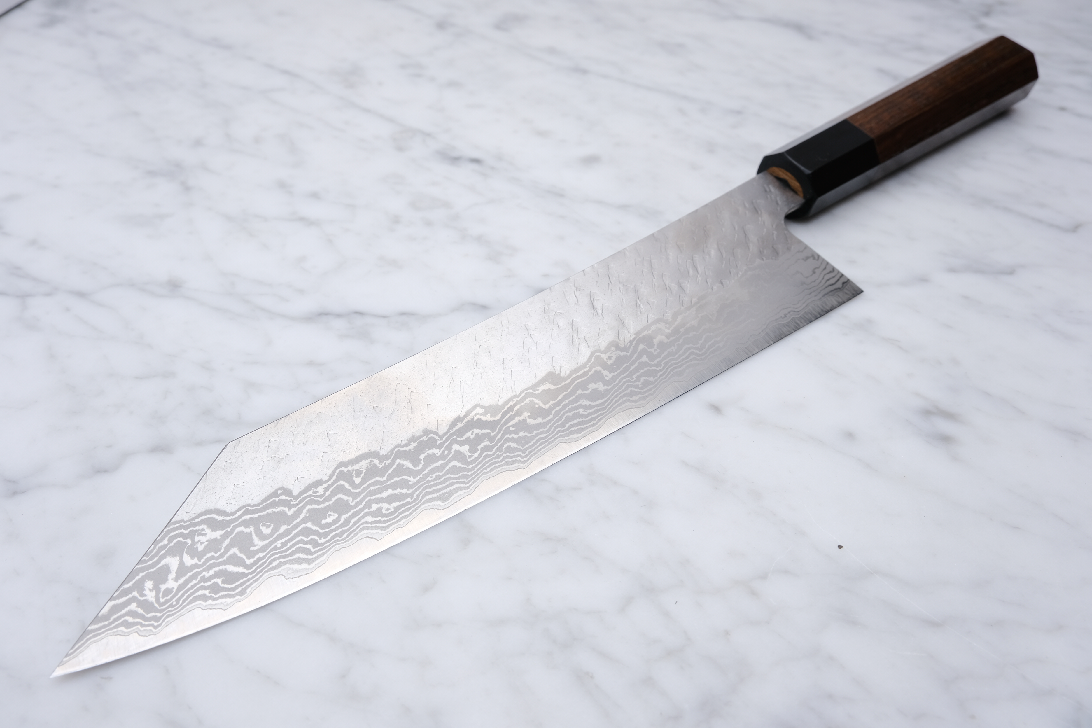 Nigara Hamono Migaki Damascus 240mm K-Tip Gyuto - VG10