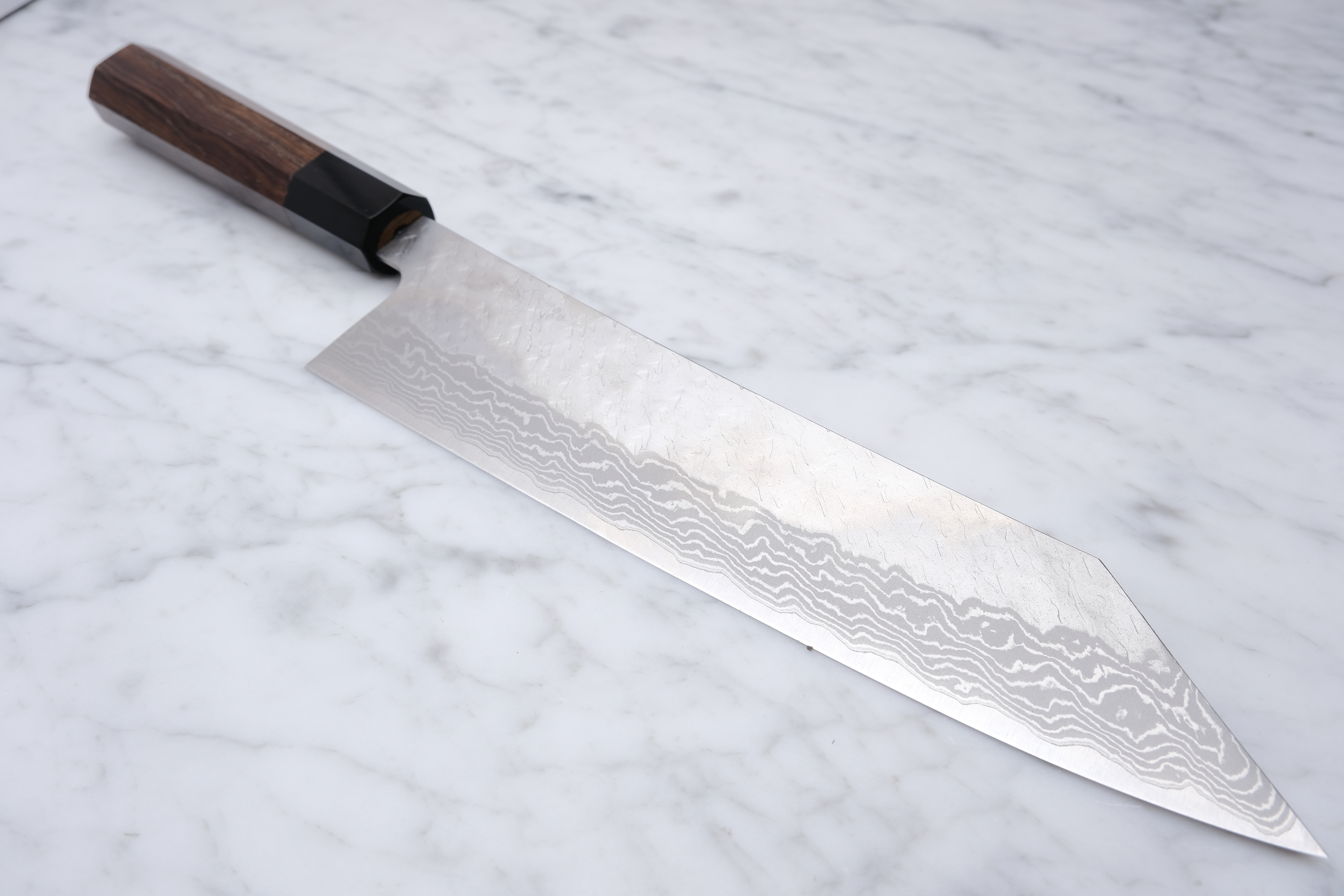 Nigara Hamono Migaki Damascus 240mm K-Tip Gyuto - VG10