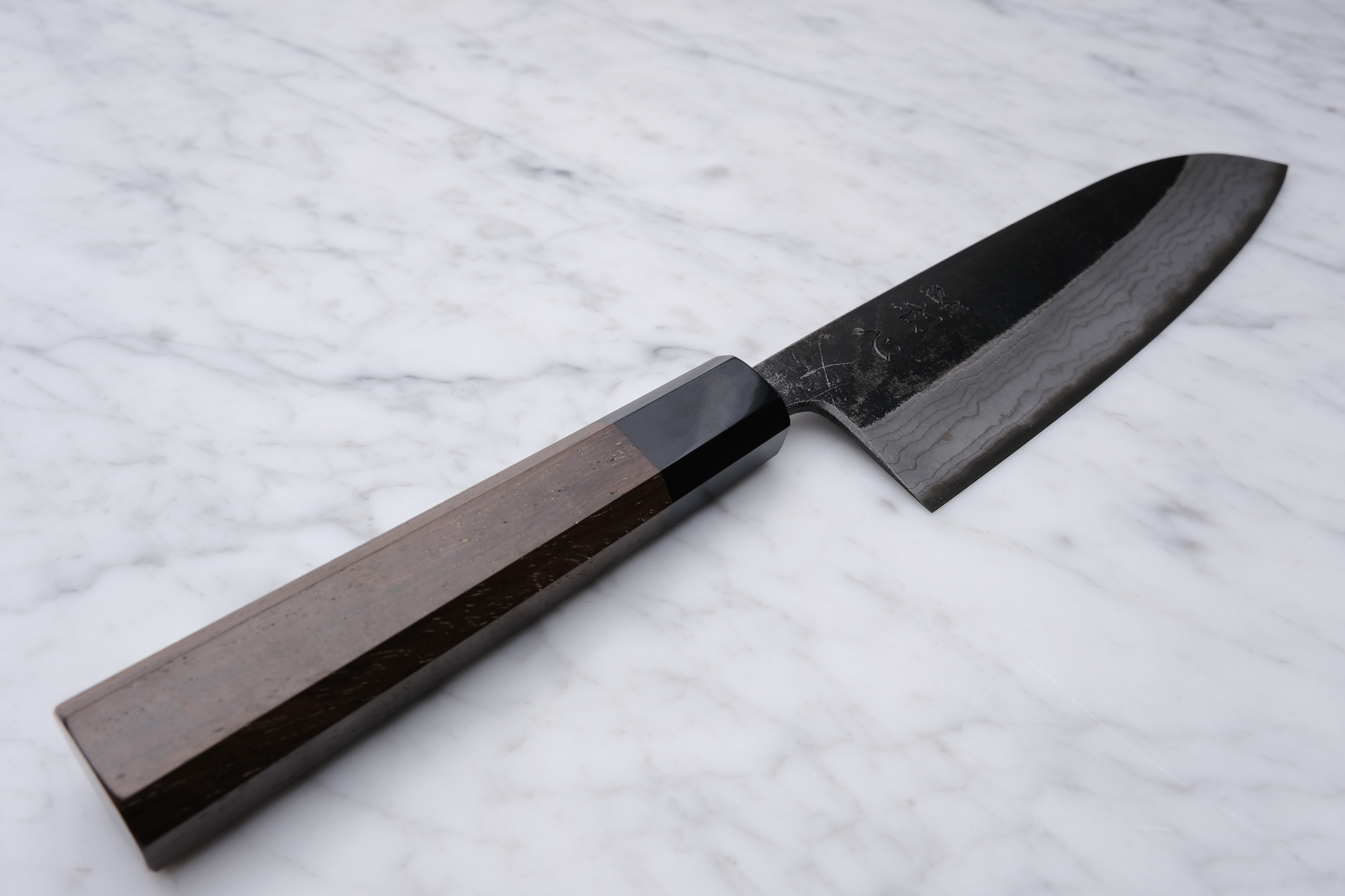 Hatsukokoro Kumokage 180mm Santoku - Aogami 2