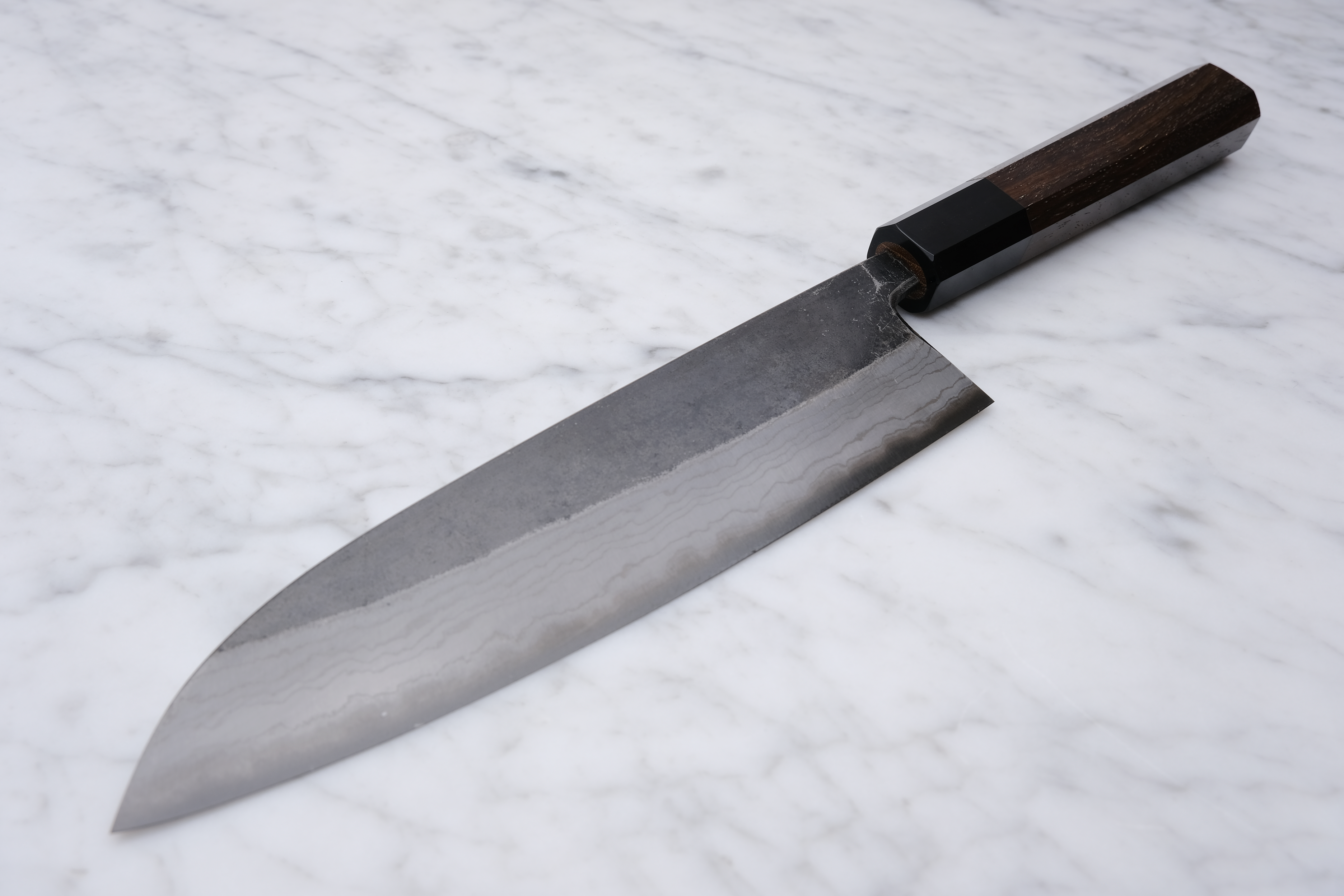 Hatsukokoro Kumokage 180mm Santoku - Aogami 2