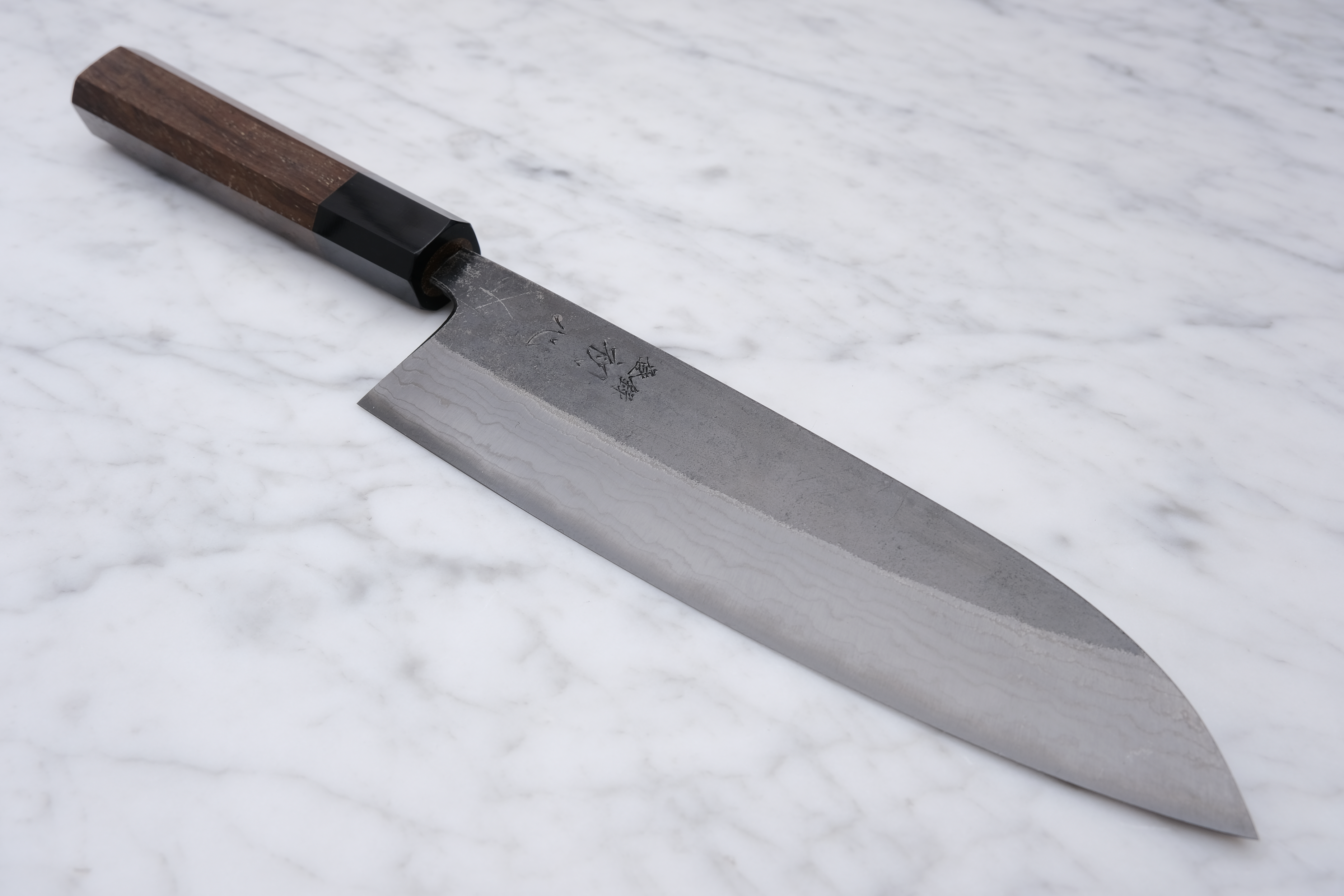Hatsukokoro Kumokage 180mm Santoku - Aogami 2