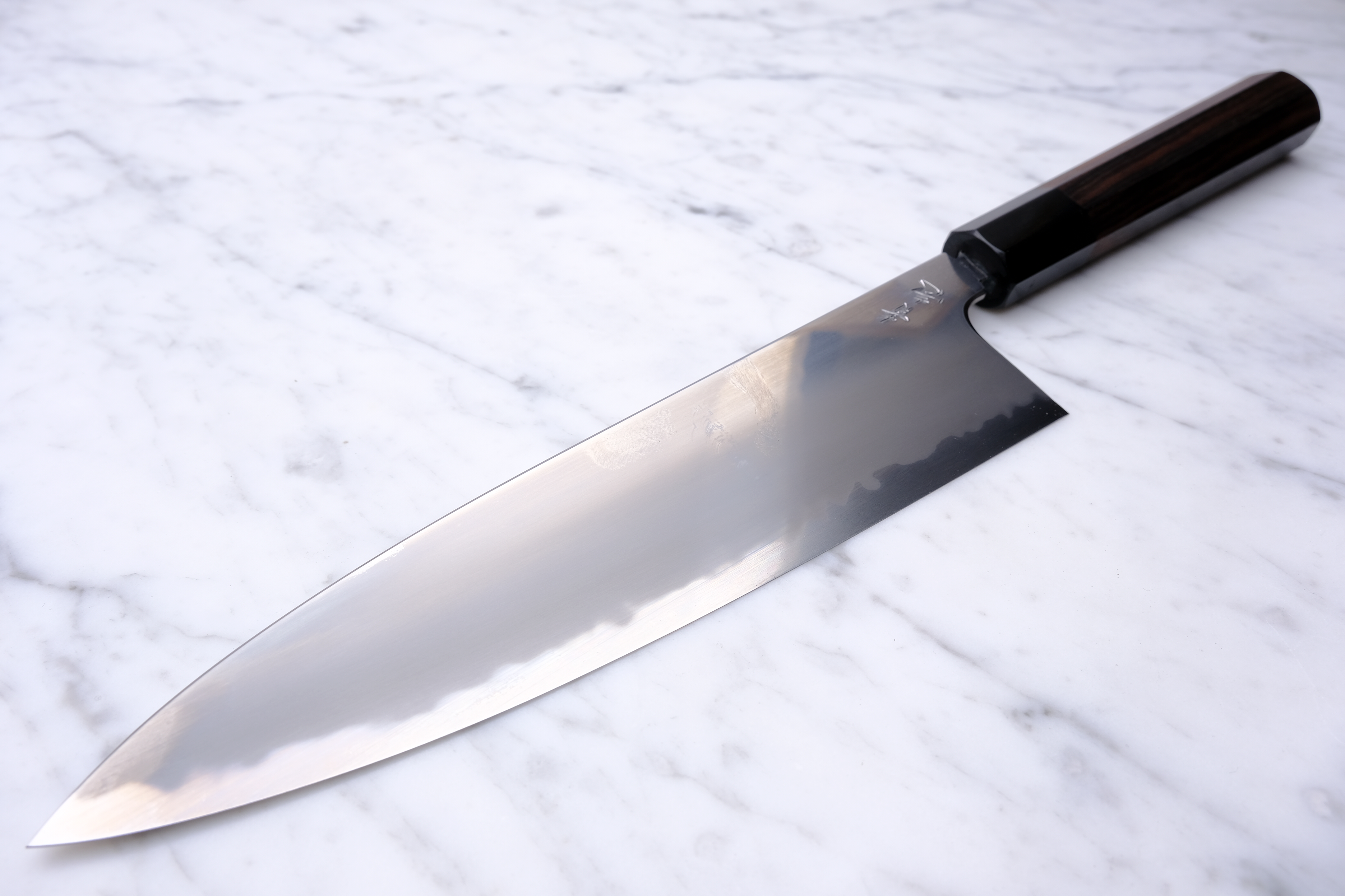 Konosuke BY 225 mm Gyuto Aogami 1 - Ebony