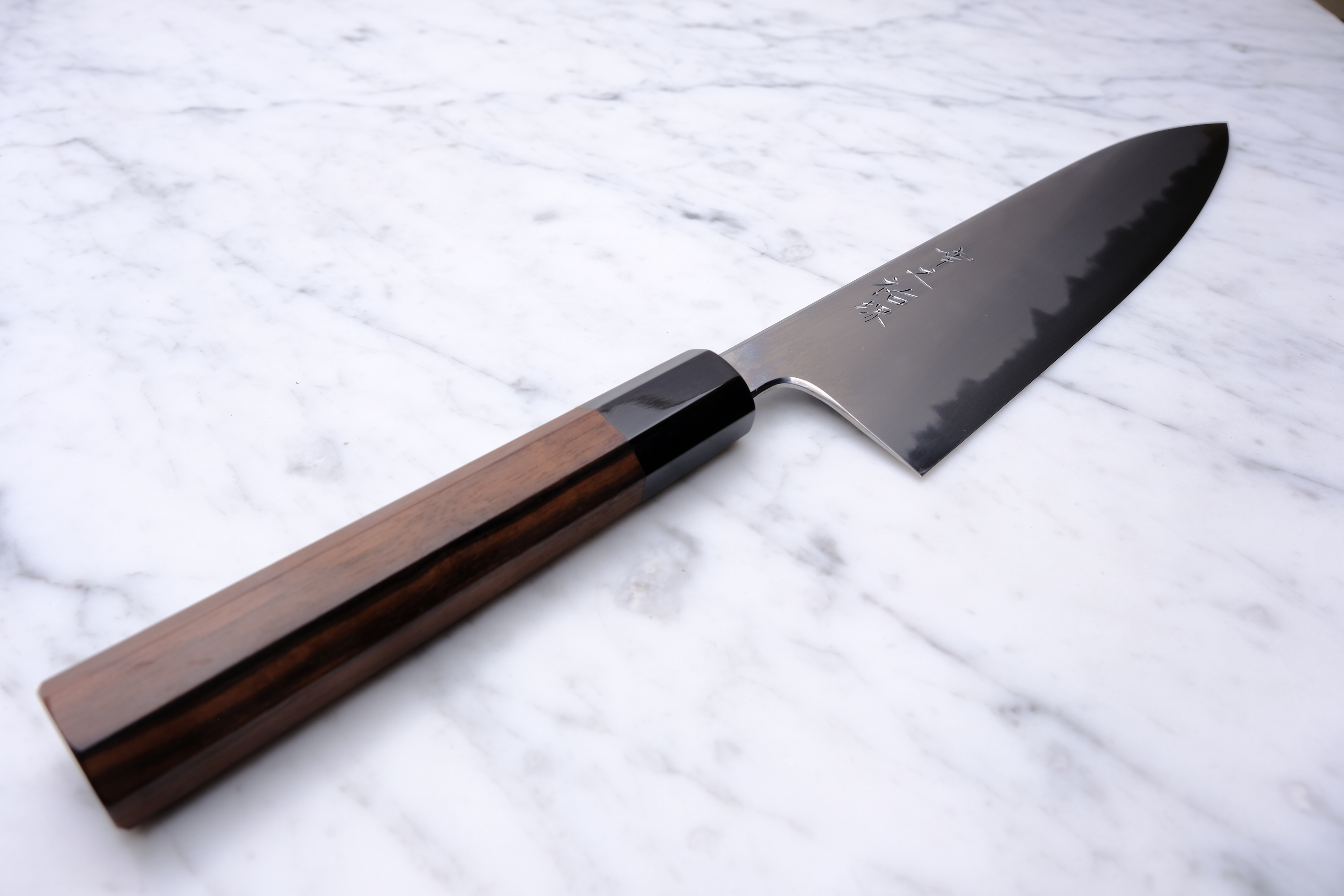 Konosuke BY 225 mm Gyuto Shirogami 1 - Ebony