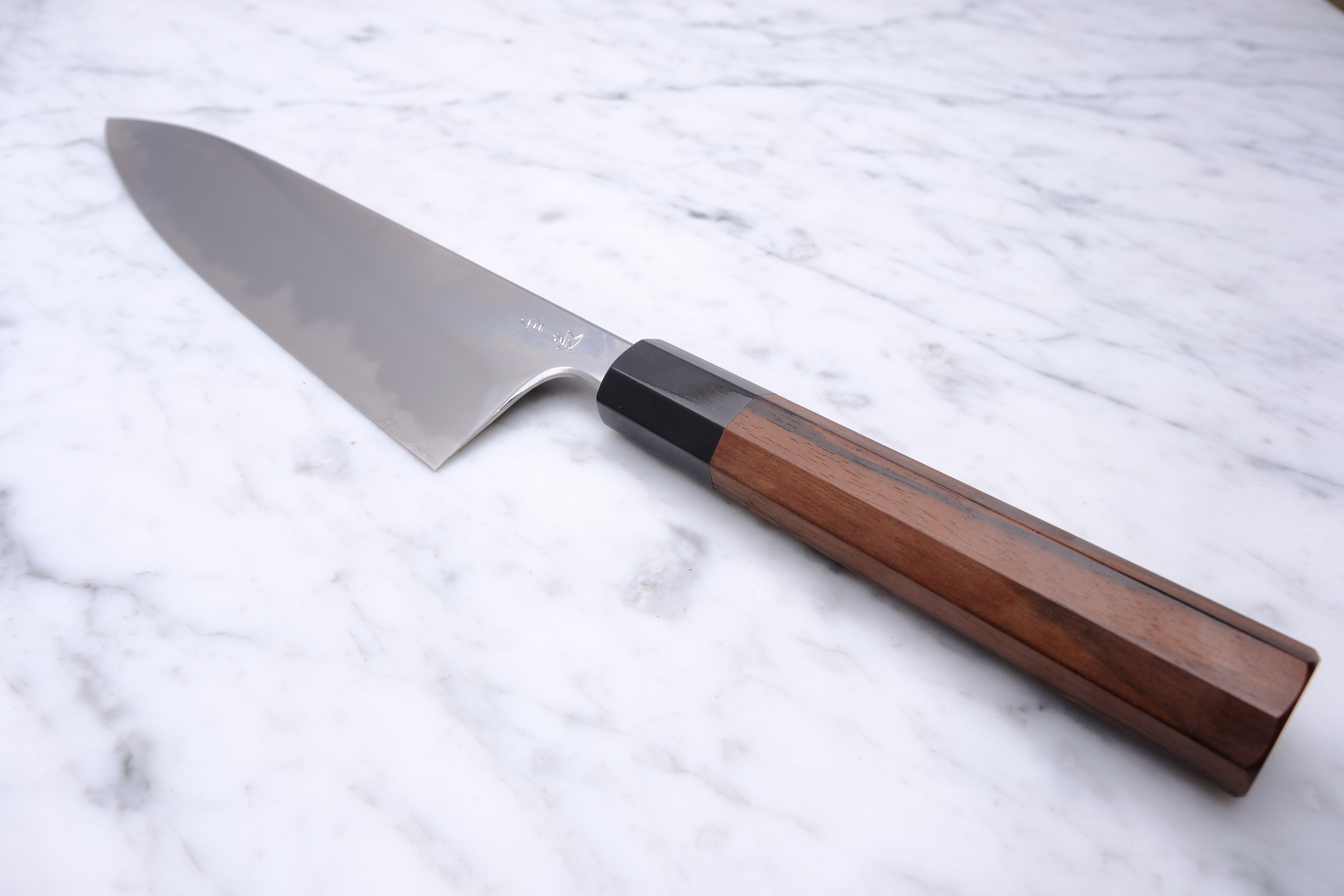 Konosuke BY 225 mm Gyuto Shirogami 1 - Ebony