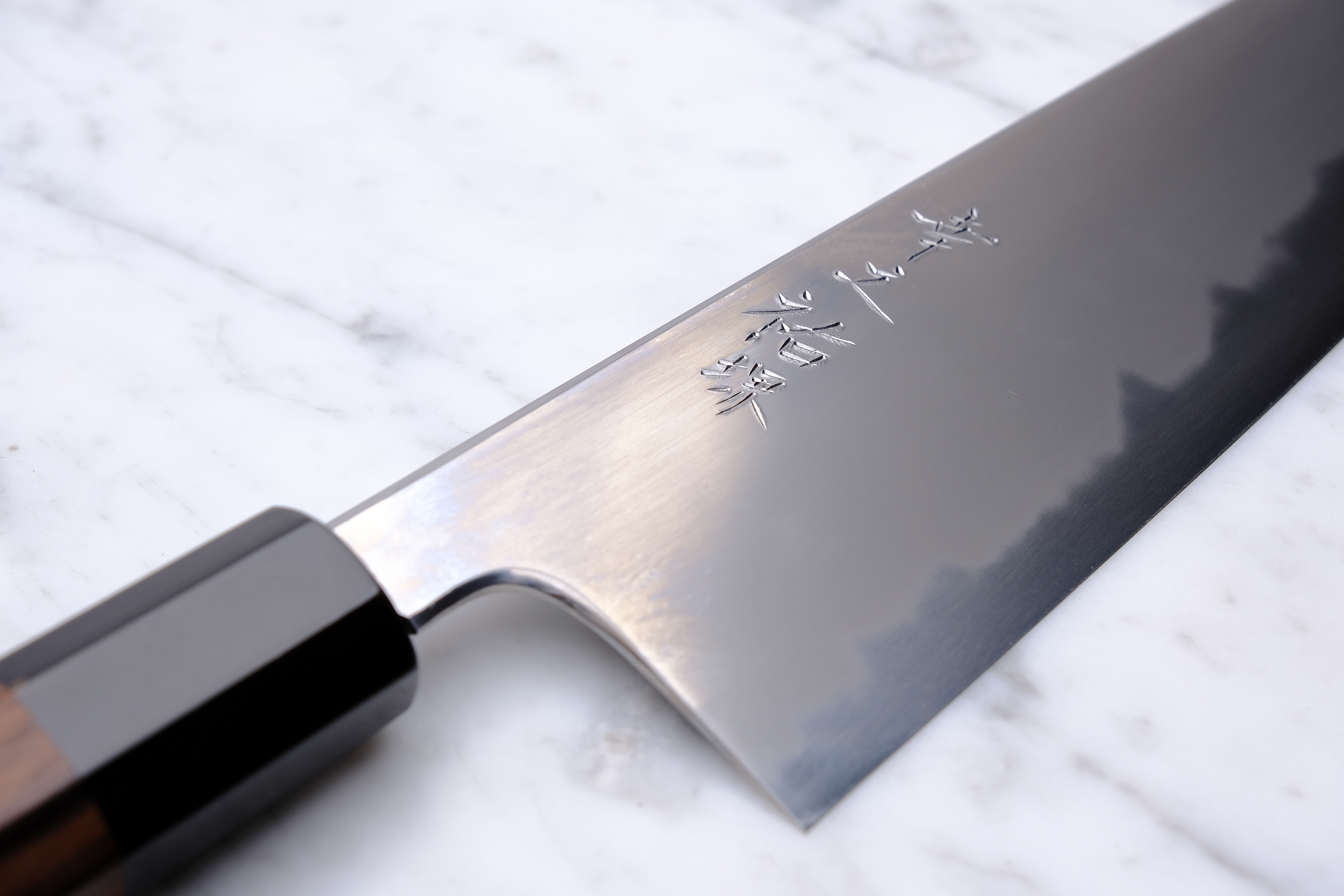 Konosuke BY 225 mm Gyuto Shirogami 1 - Ebony