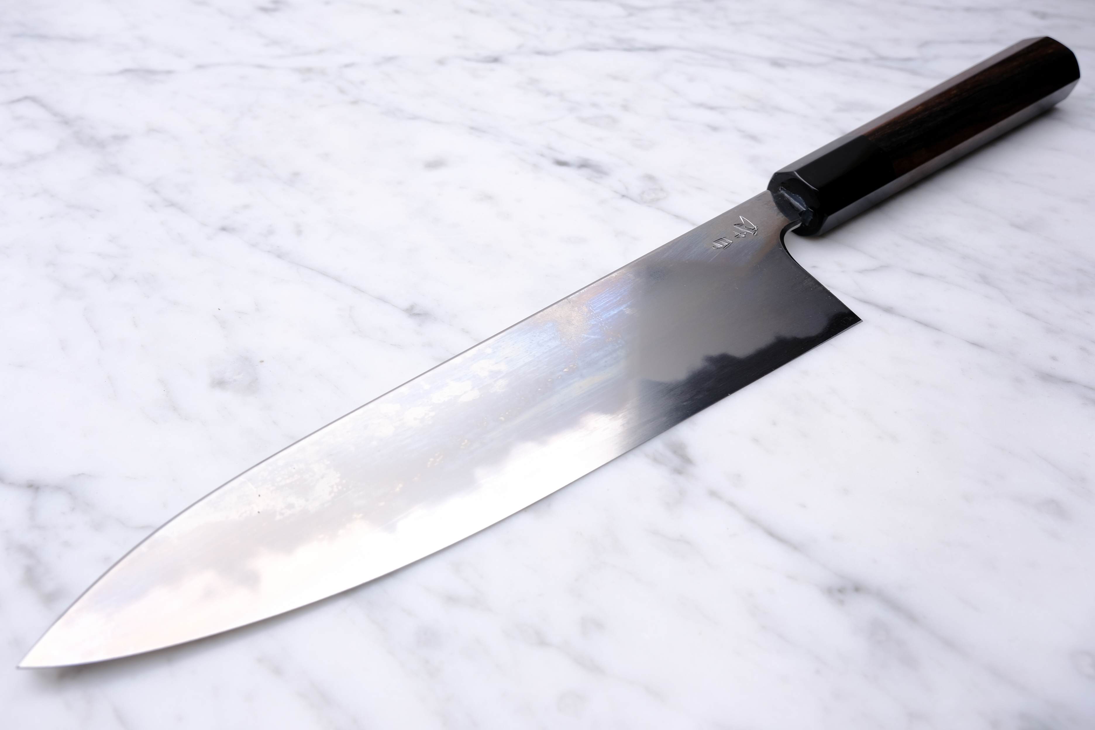 Konosuke BY 225 mm Gyuto Shirogami 2 - Ebony