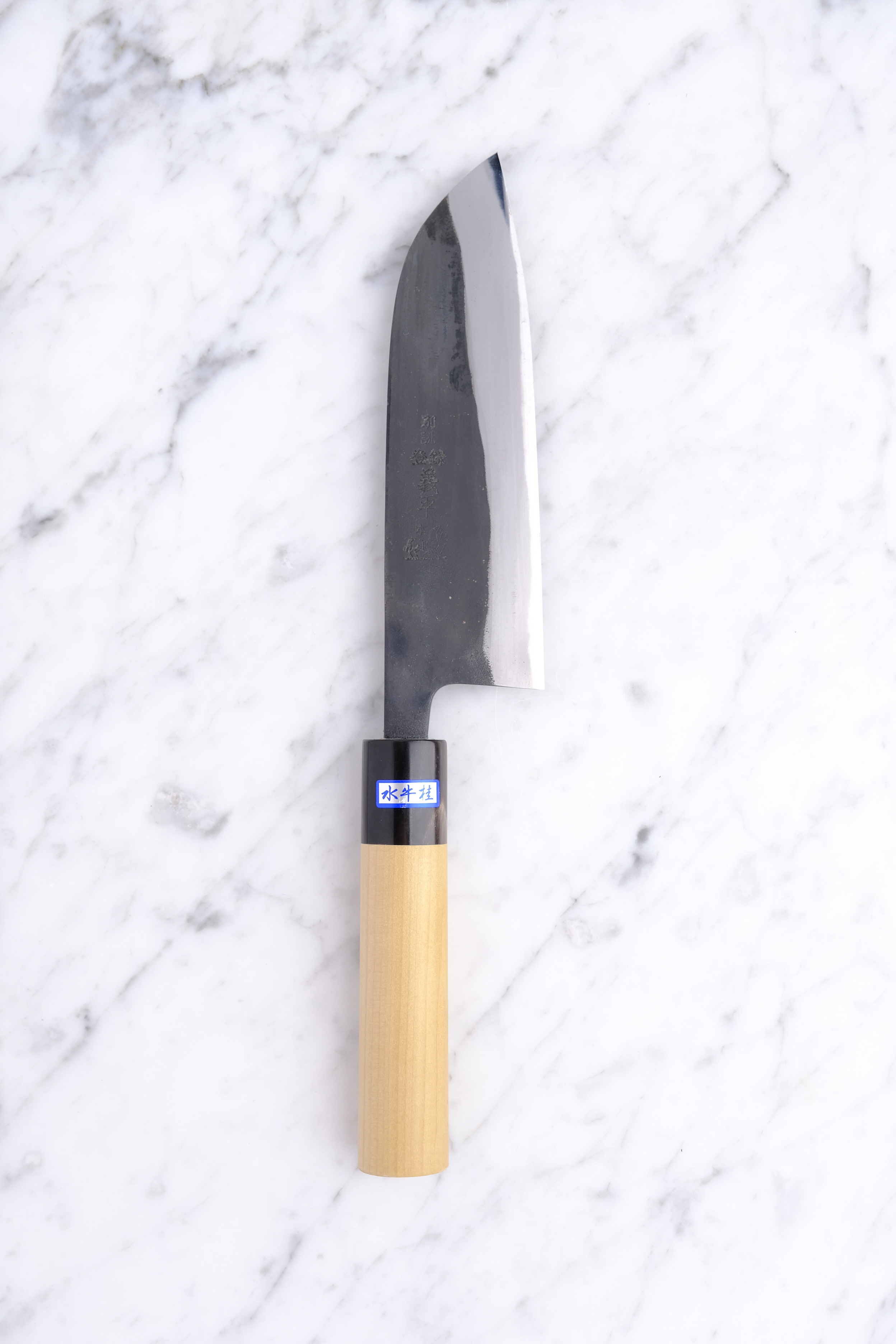 Gihei Hamono Kurouchi 165 mm Santoku - Aogami 2