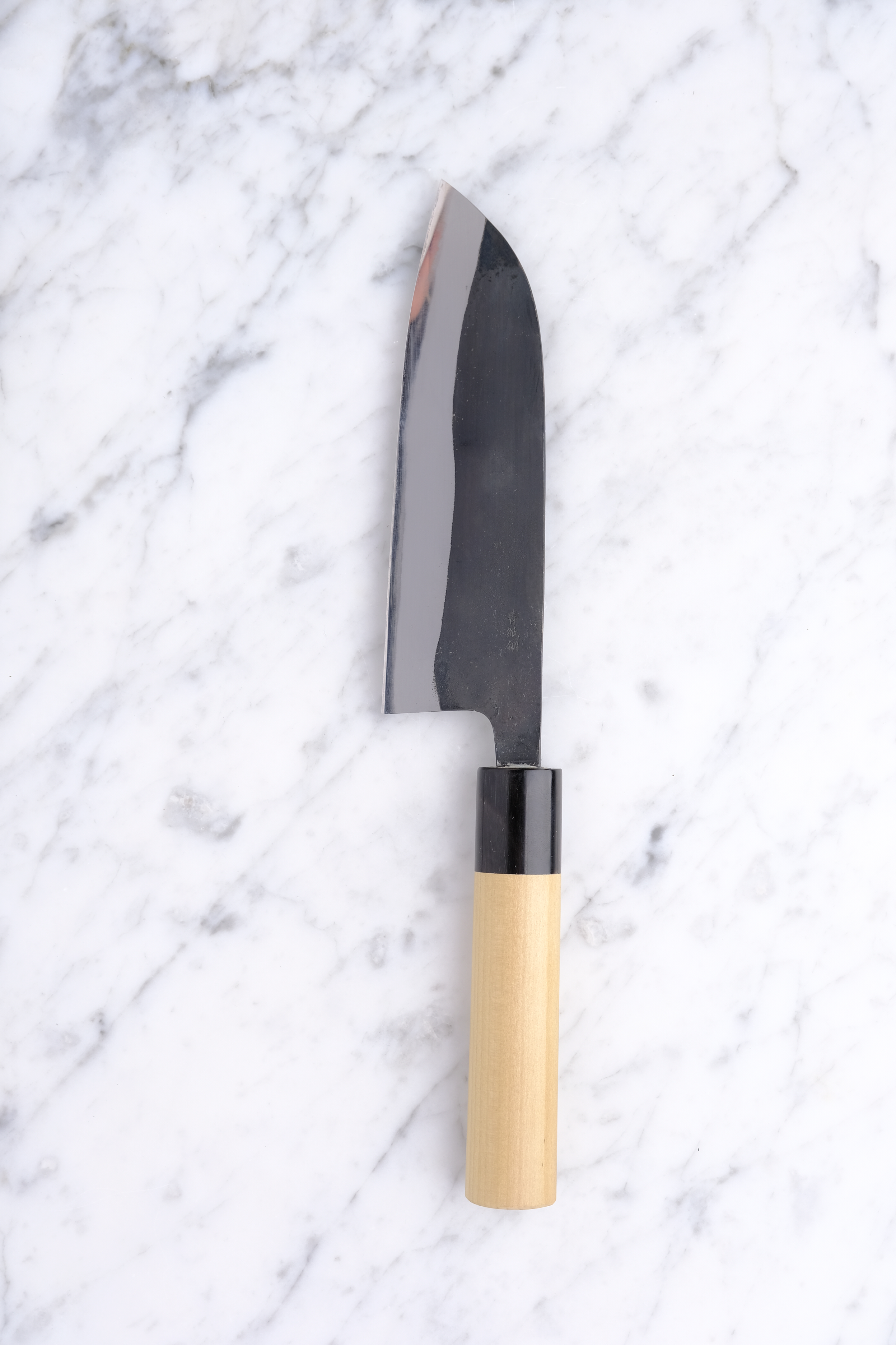 Gihei Hamono Kurouchi 165 mm Santoku - Aogami 2