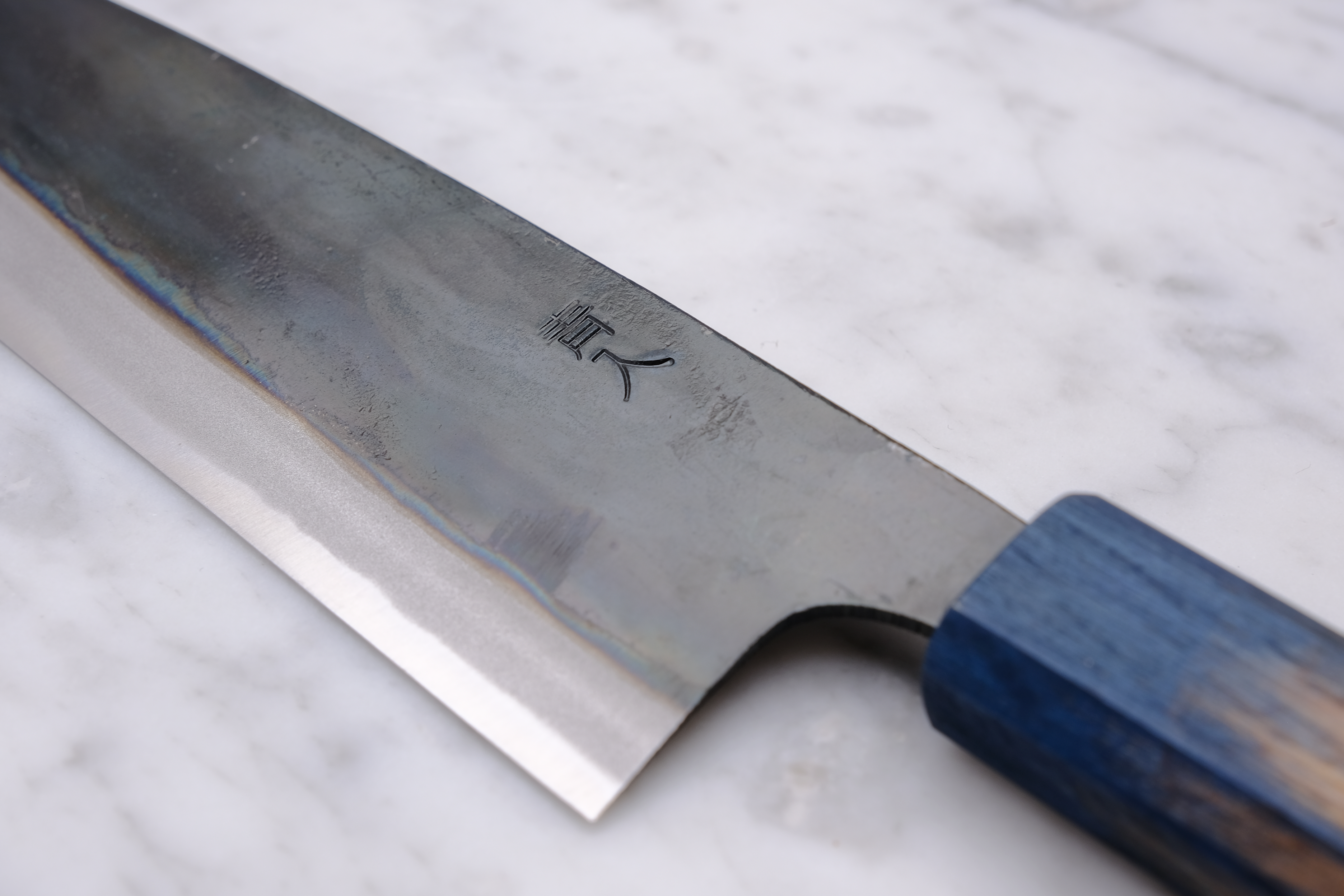 Yamawaki Kurouchi blue #2 Santoku 165mm.