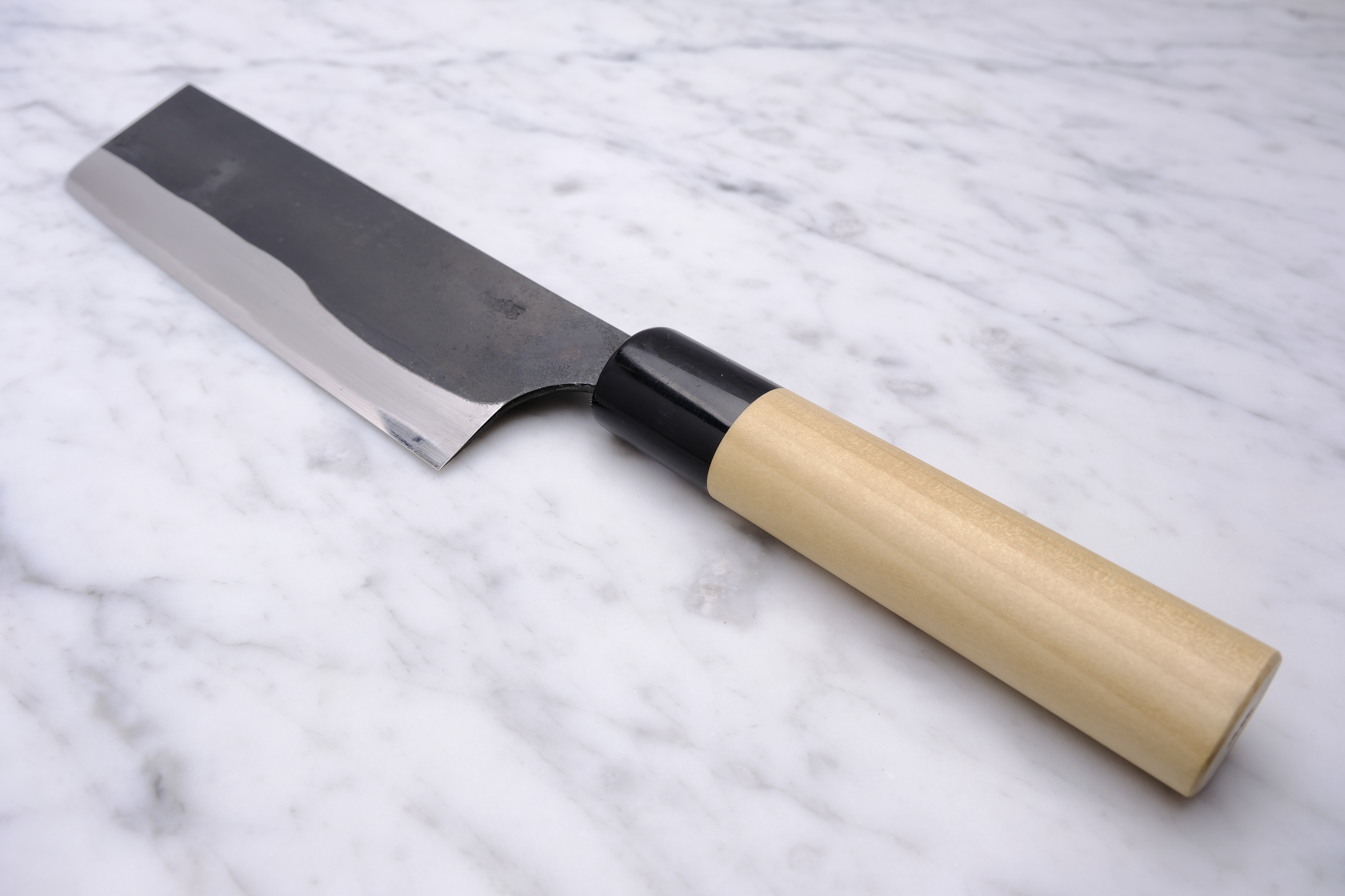 Gihei Hamono Kurouchi 165 mm Nakiri - Aogami 2