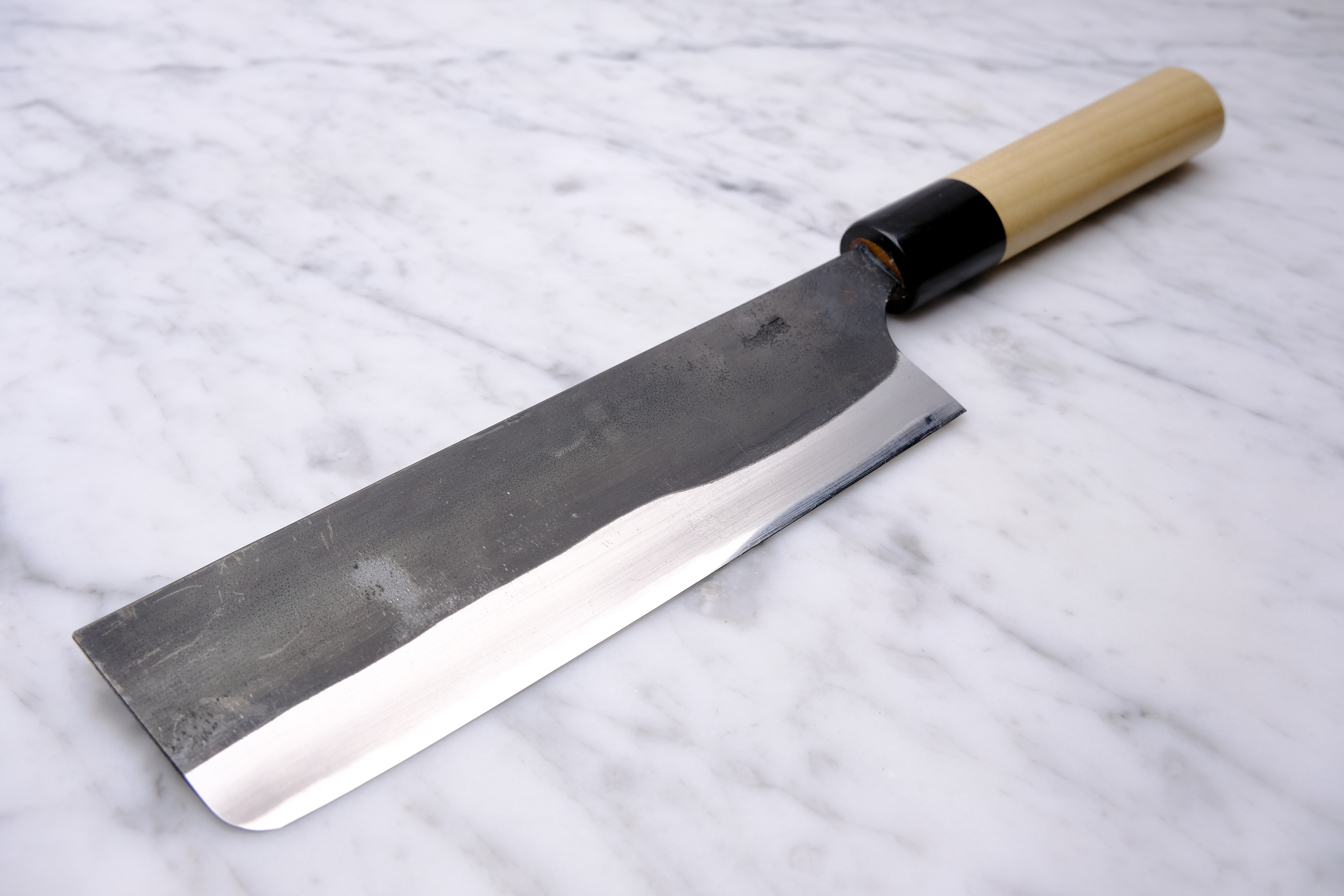 Gihei Hamono Kurouchi 165 mm Nakiri - Aogami 2