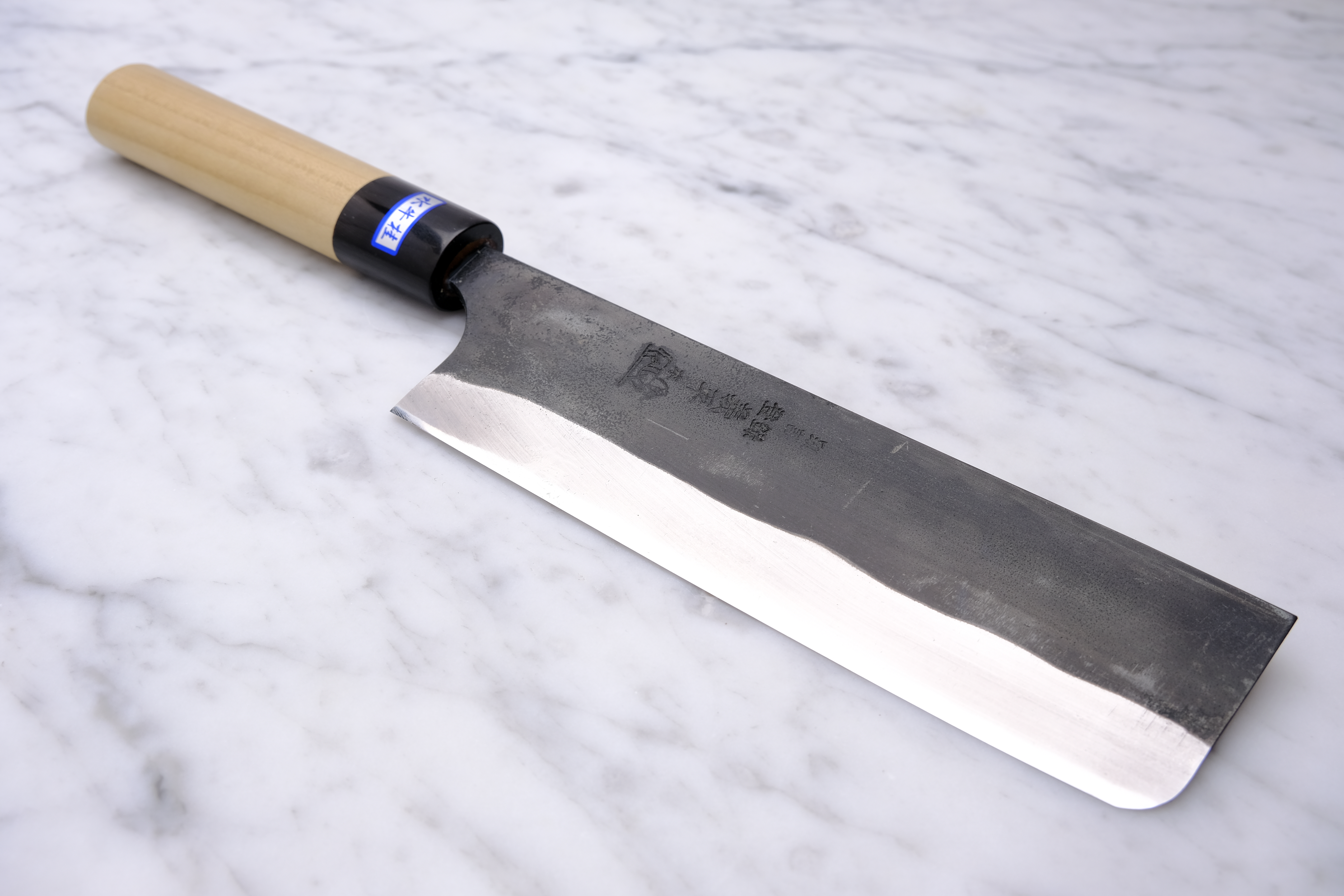 Gihei Hamono Kurouchi 165 mm Nakiri - Aogami 2