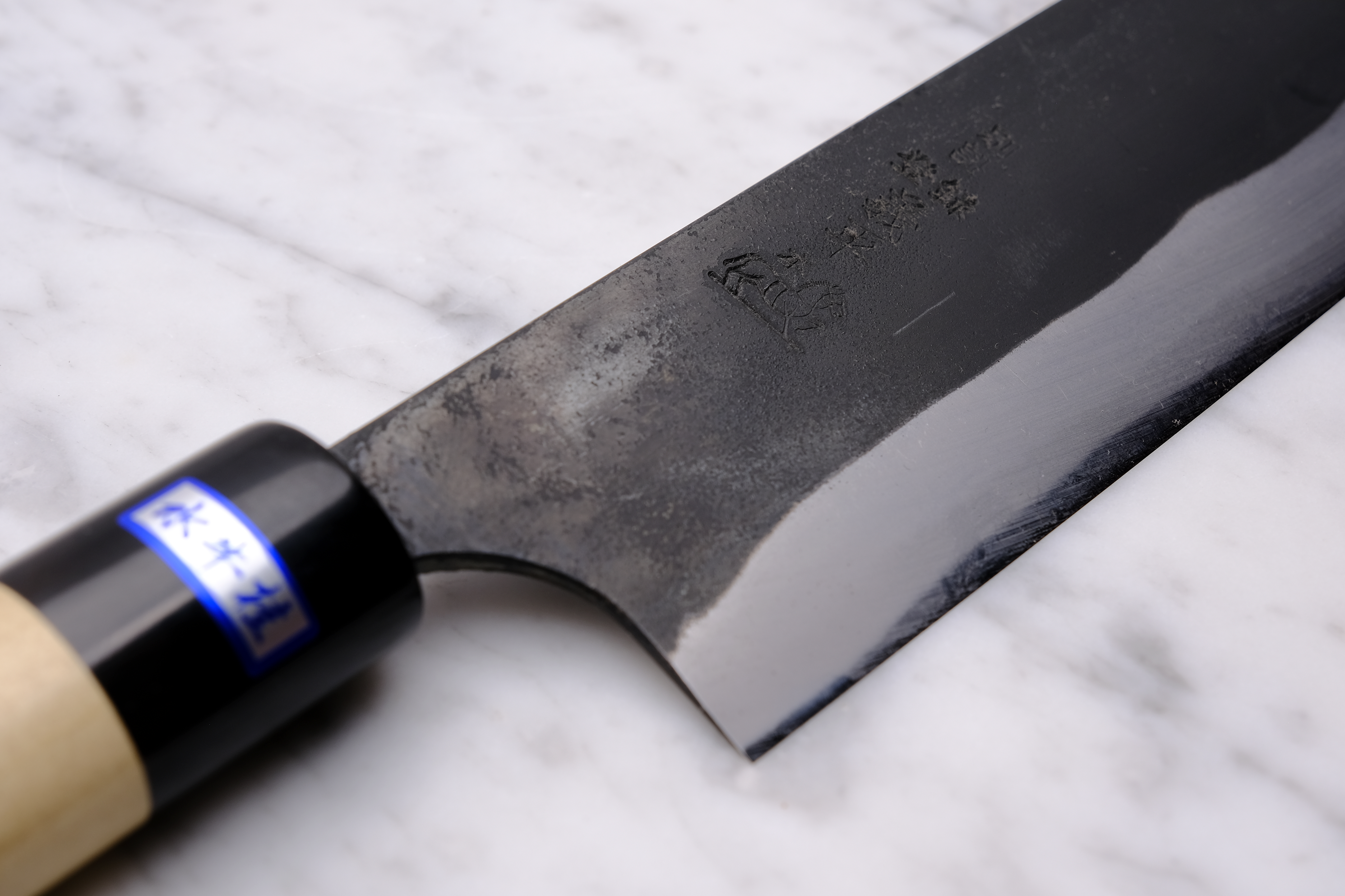Gihei Hamono Kurouchi 165 mm Nakiri - Aogami 2