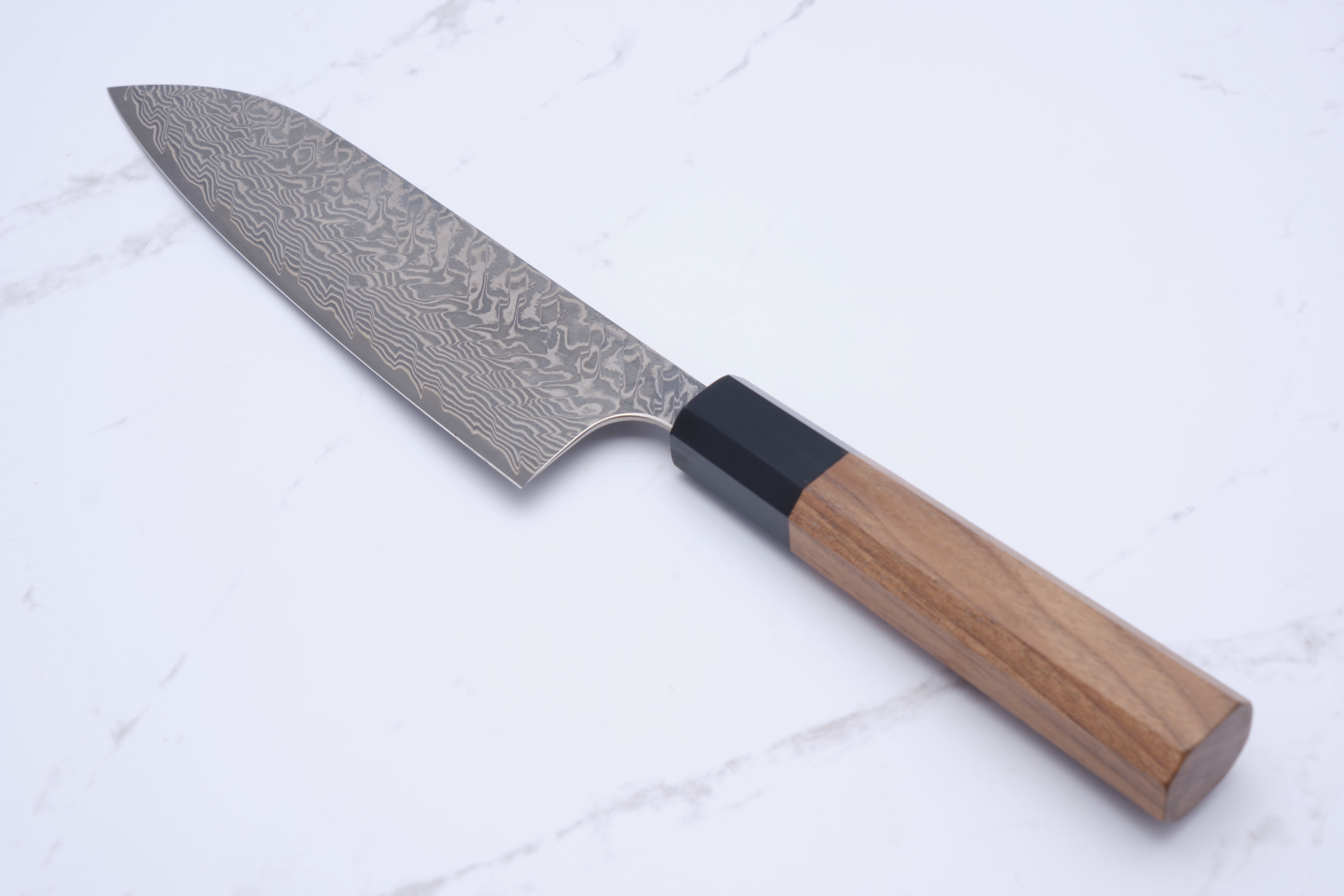 Yoshimi Kato SG2 Damascus Santoku 170mm