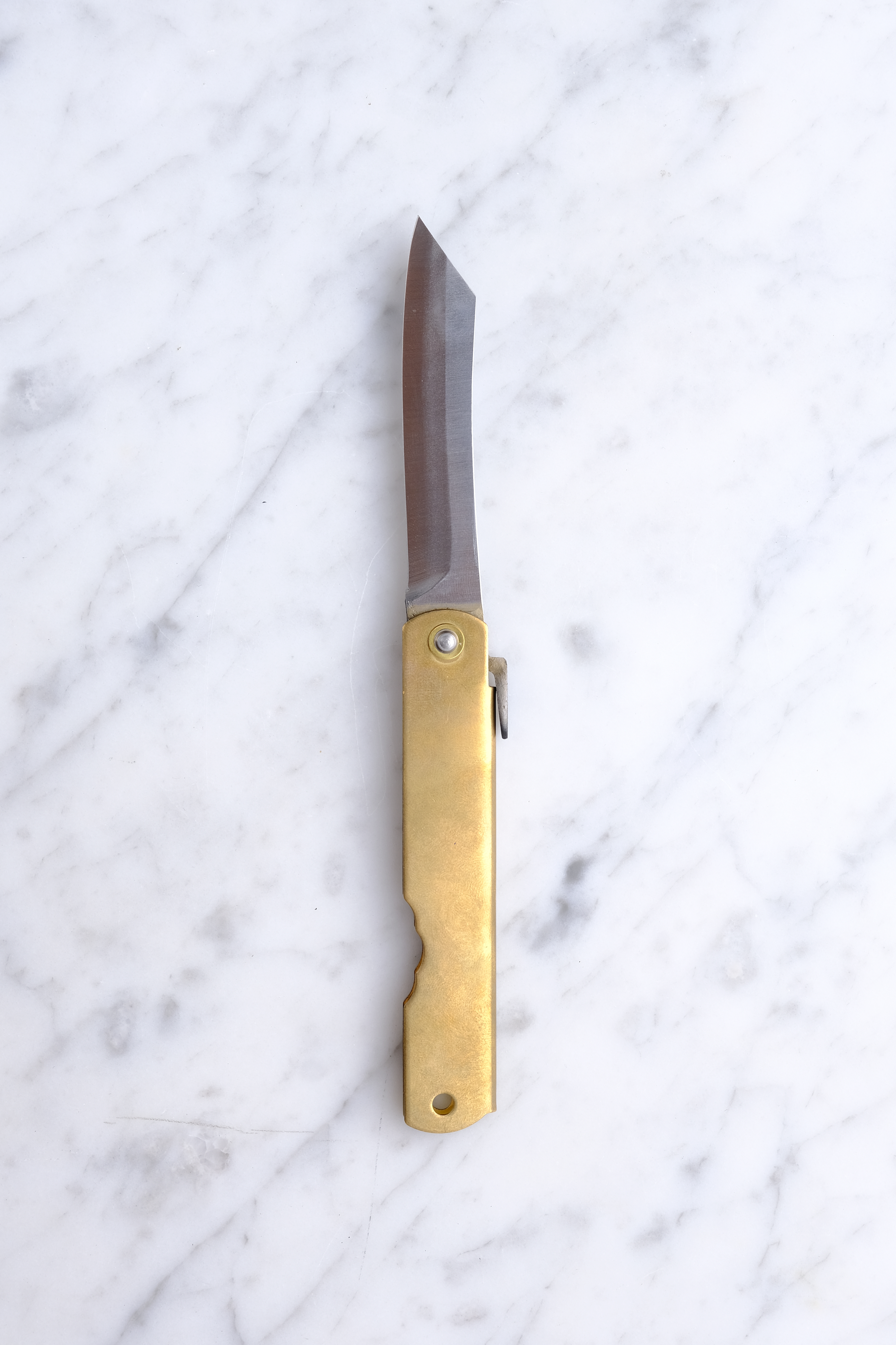 Higonokami Warikomi 90mm. 3 lags Blå #2 stål - Kobber