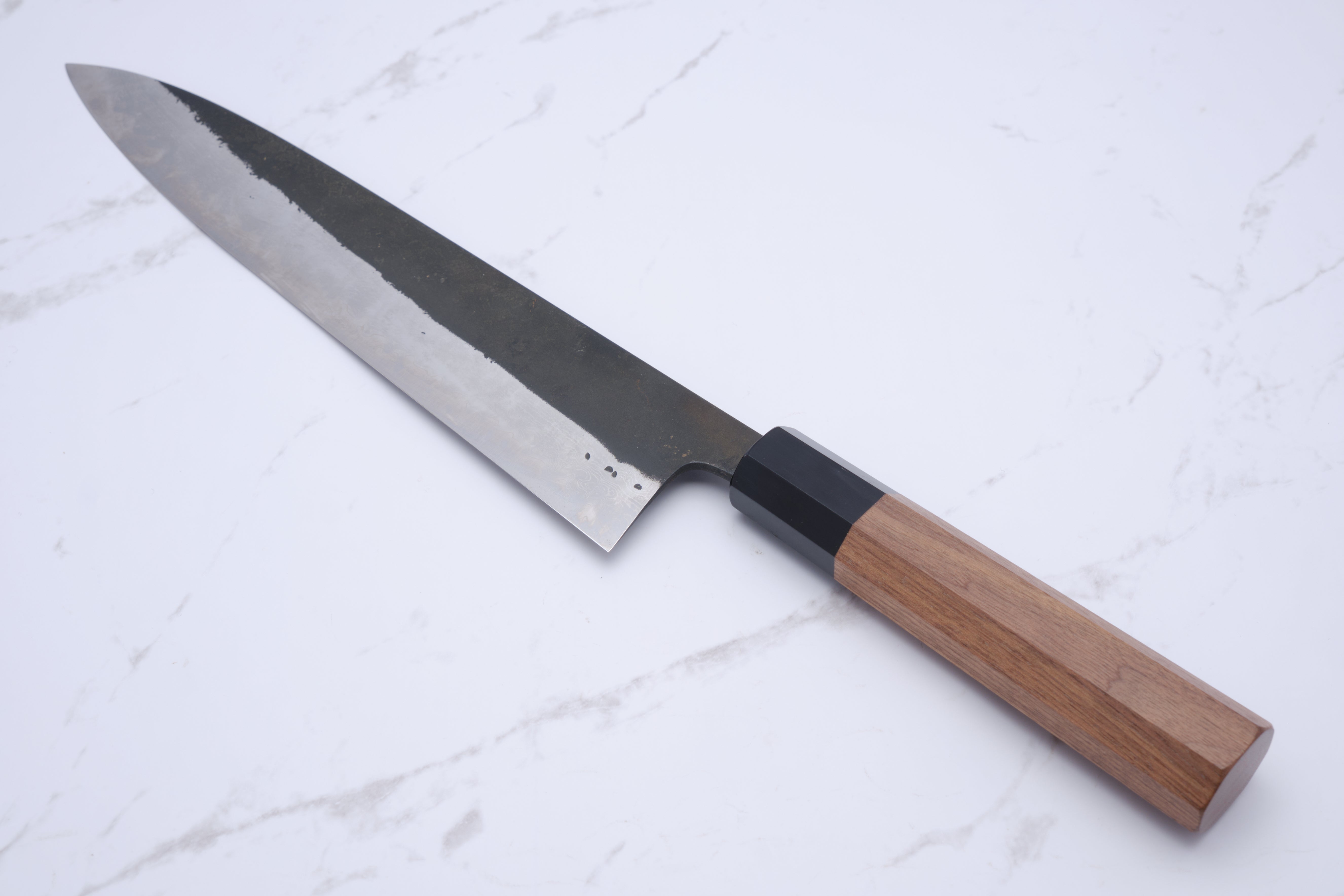 Hatsukokoro Shinkiro 240 mm Gyuto Aogami Super – Walnuss