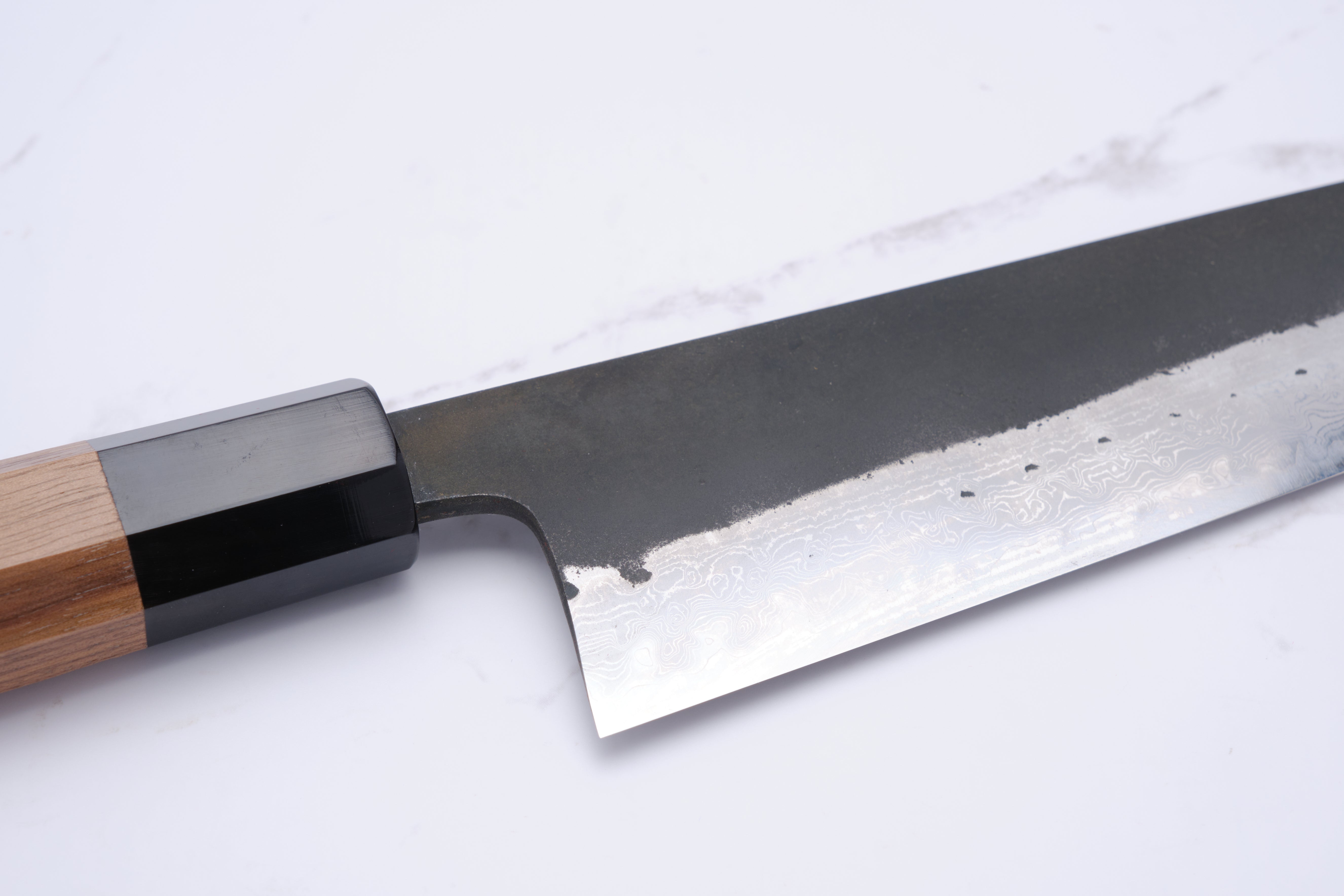 Hatsukokoro Shinkiro 240 mm Gyuto Aogami Super – Walnuss