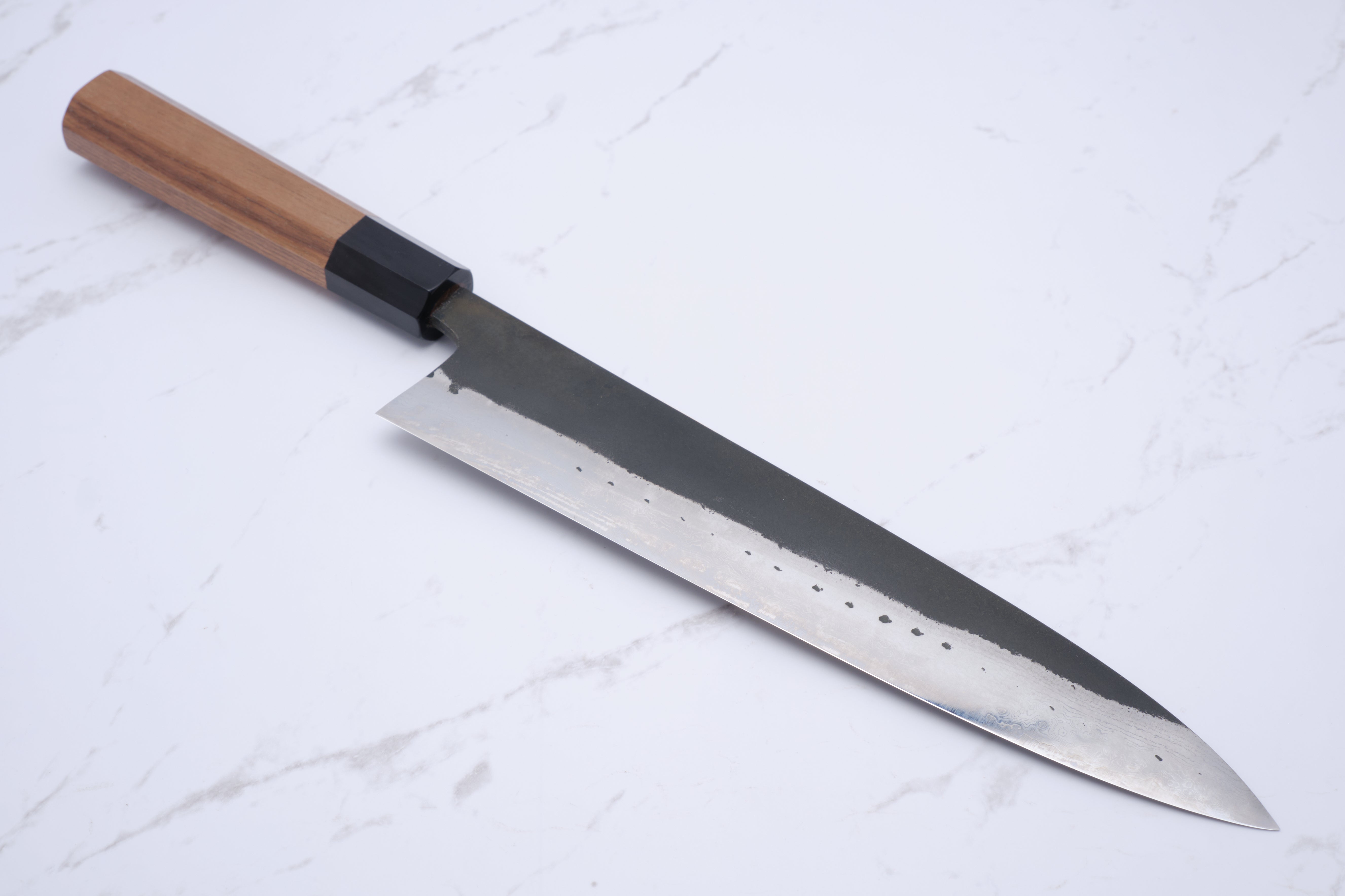 Hatsukokoro Shinkiro 240 mm Gyuto Aogami Super – Walnuss