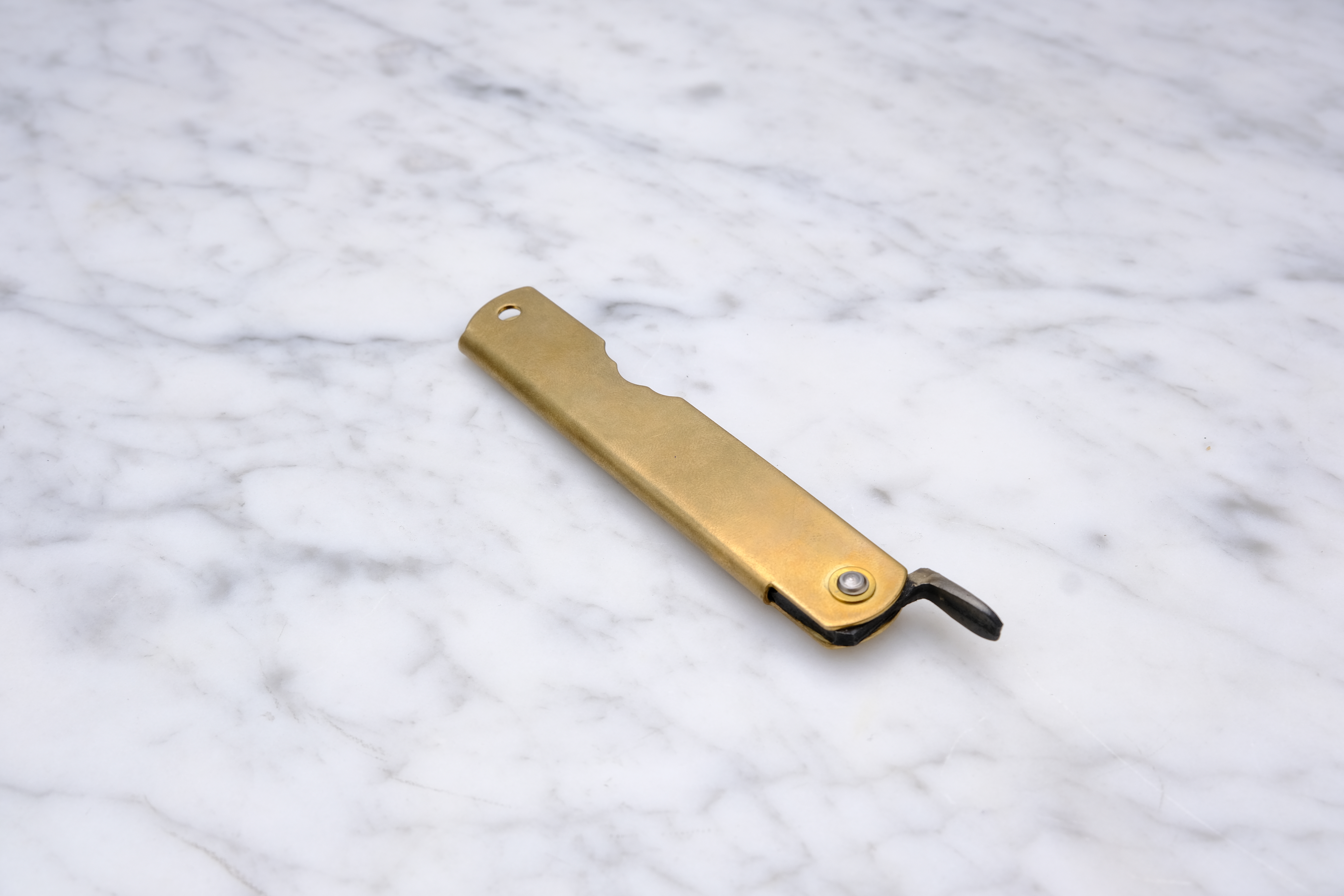 Higonokami Warikomi 90mm. 3 lags Blå #2 stål - Kobber