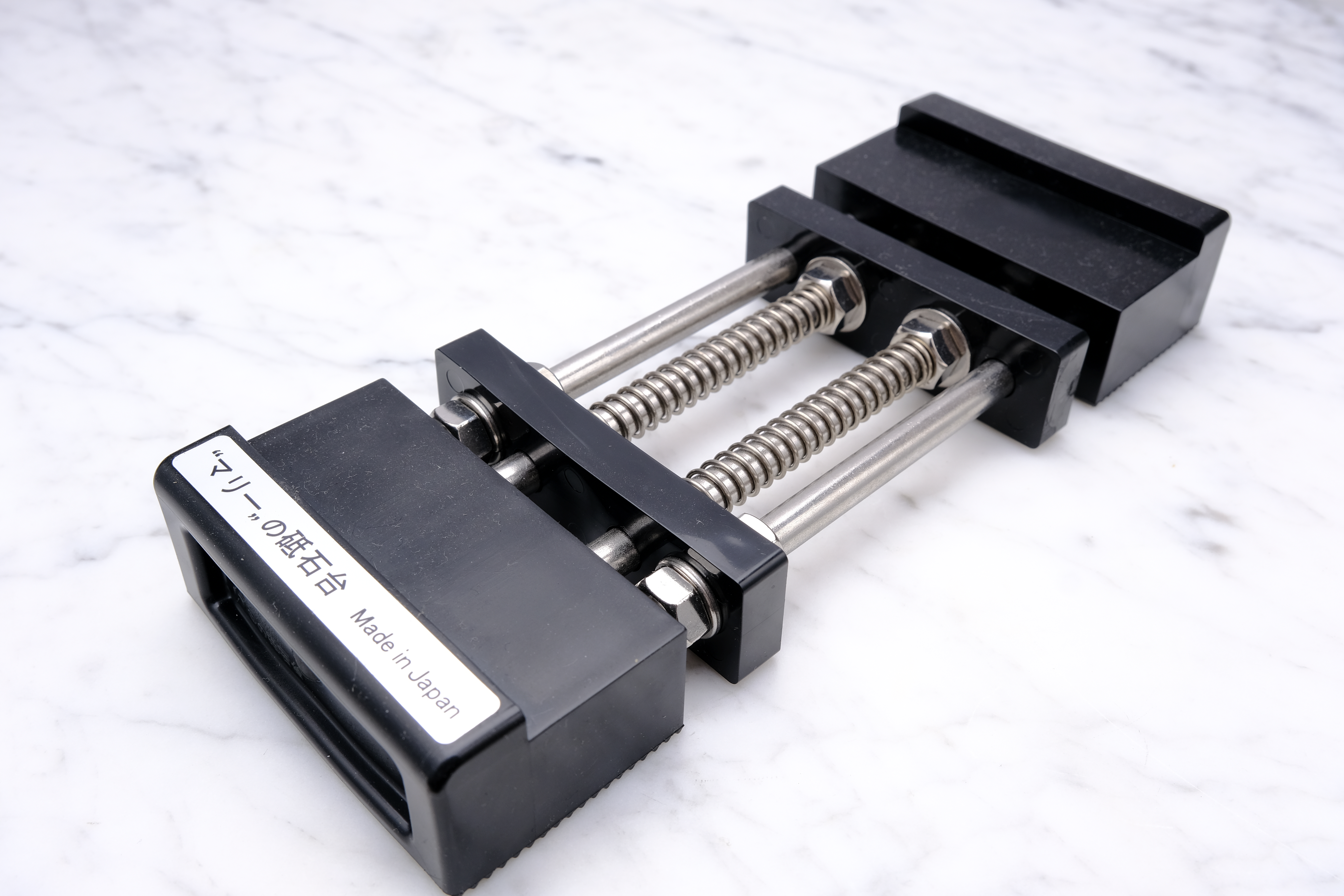 Slibestensholder - sort m. fjeder